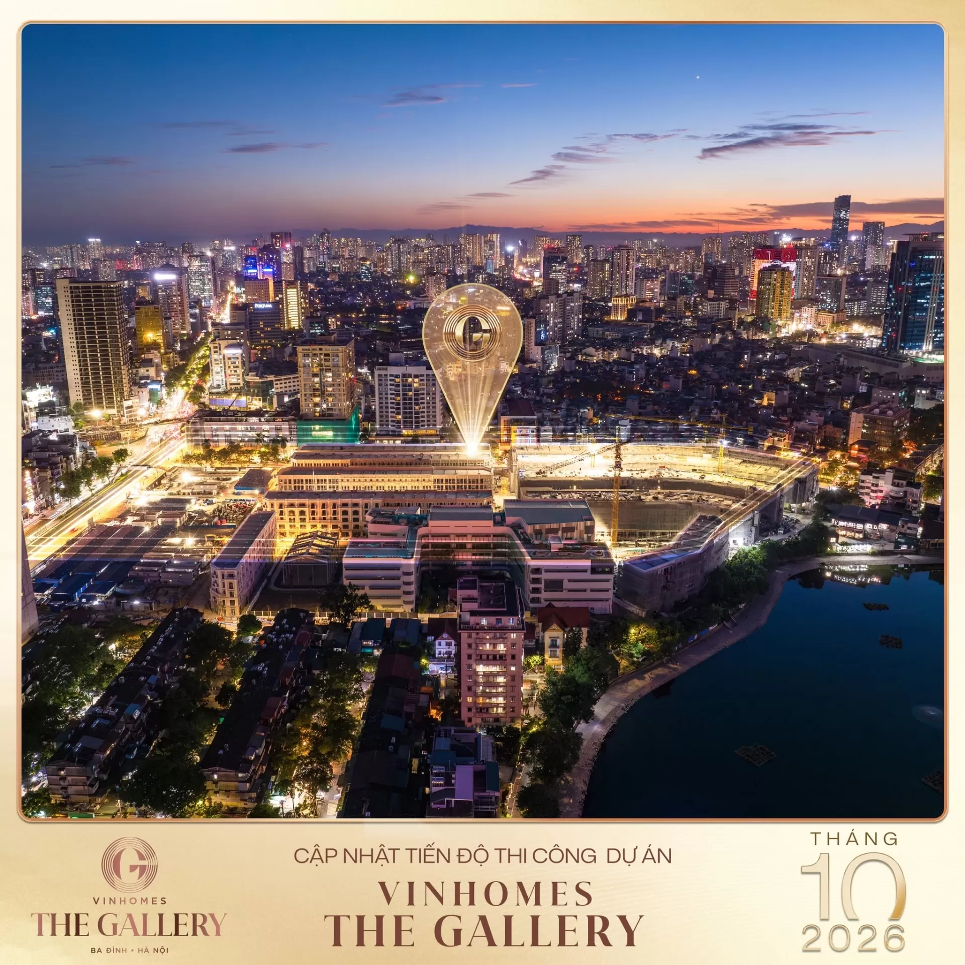 Tháng 10/2026: Cập nhật tiến độ Vinhomes The Gallery