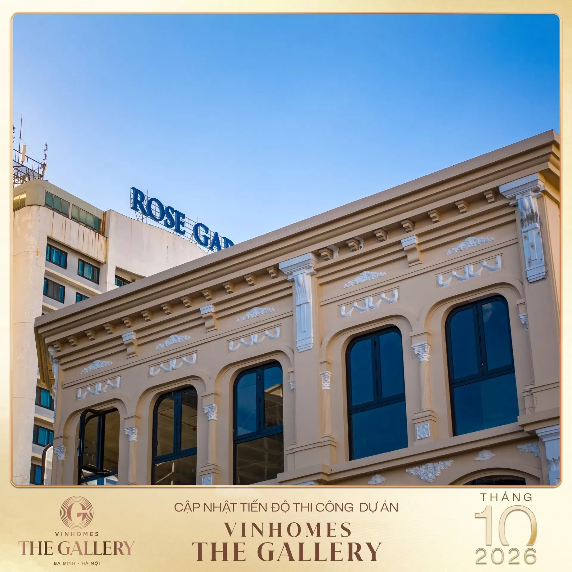 Tháng 10/2026: Cập nhật tiến độ Vinhomes The Gallery