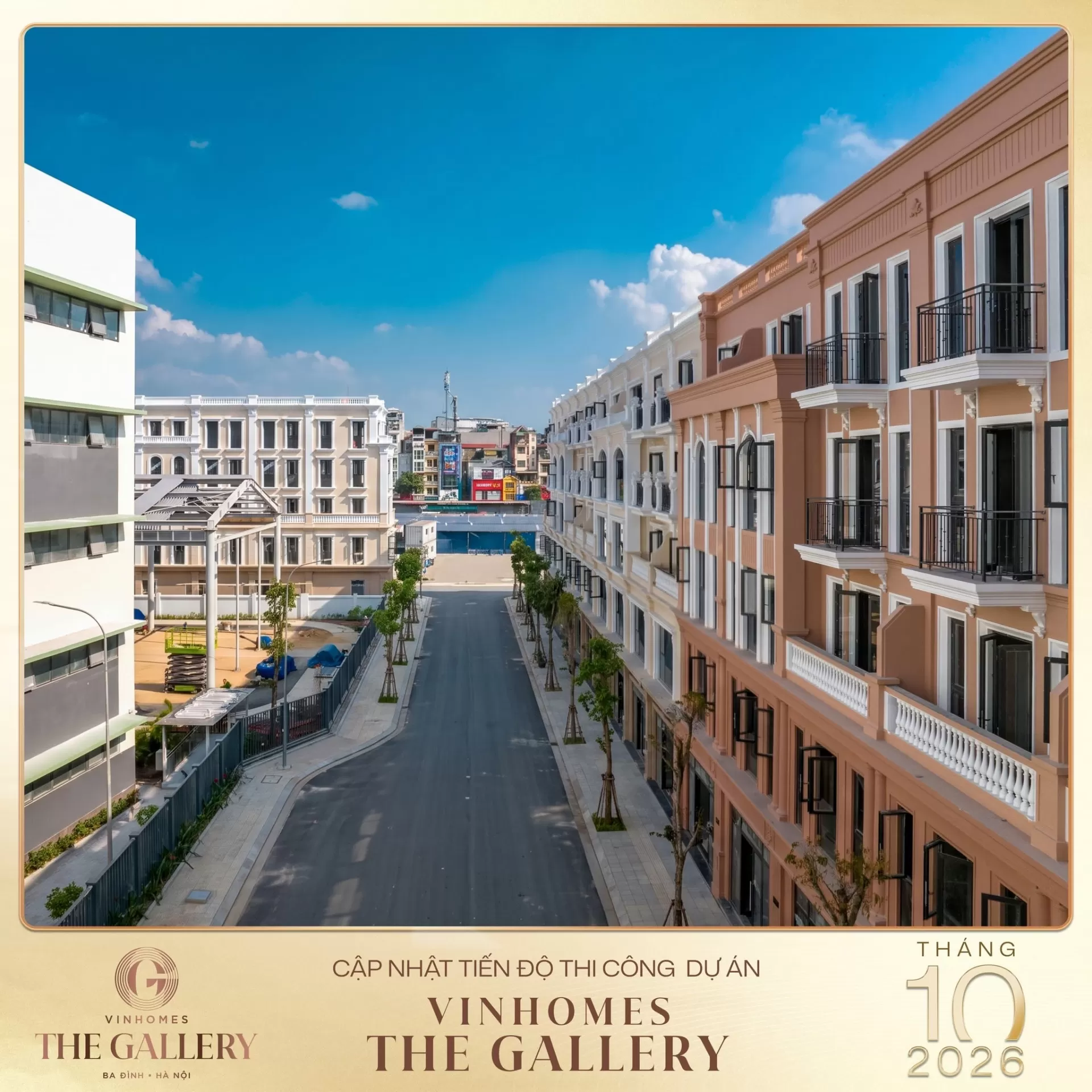 Tháng 10/2026: Cập nhật tiến độ Vinhomes The Gallery