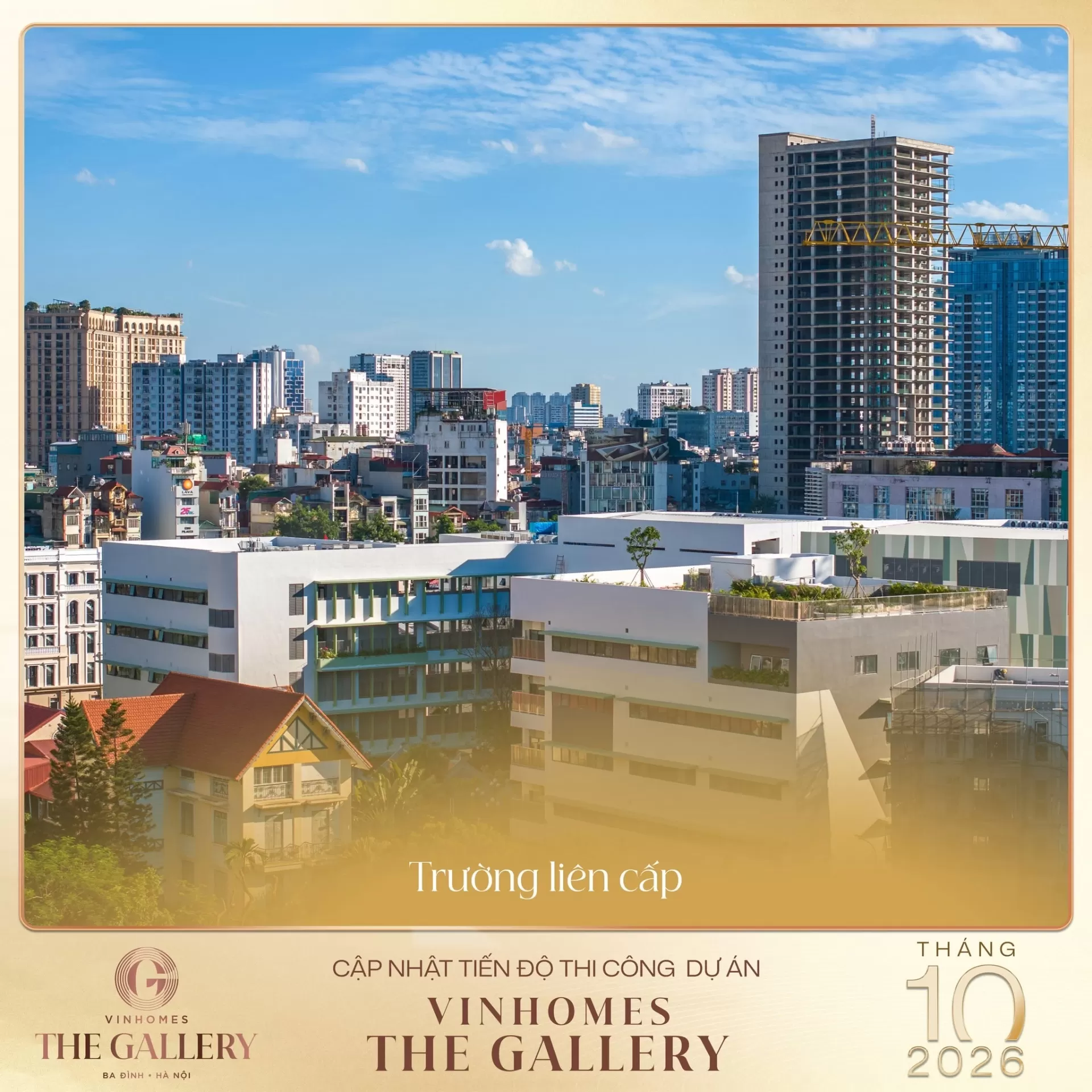 Tháng 10/2026: Cập nhật tiến độ Vinhomes The Gallery
