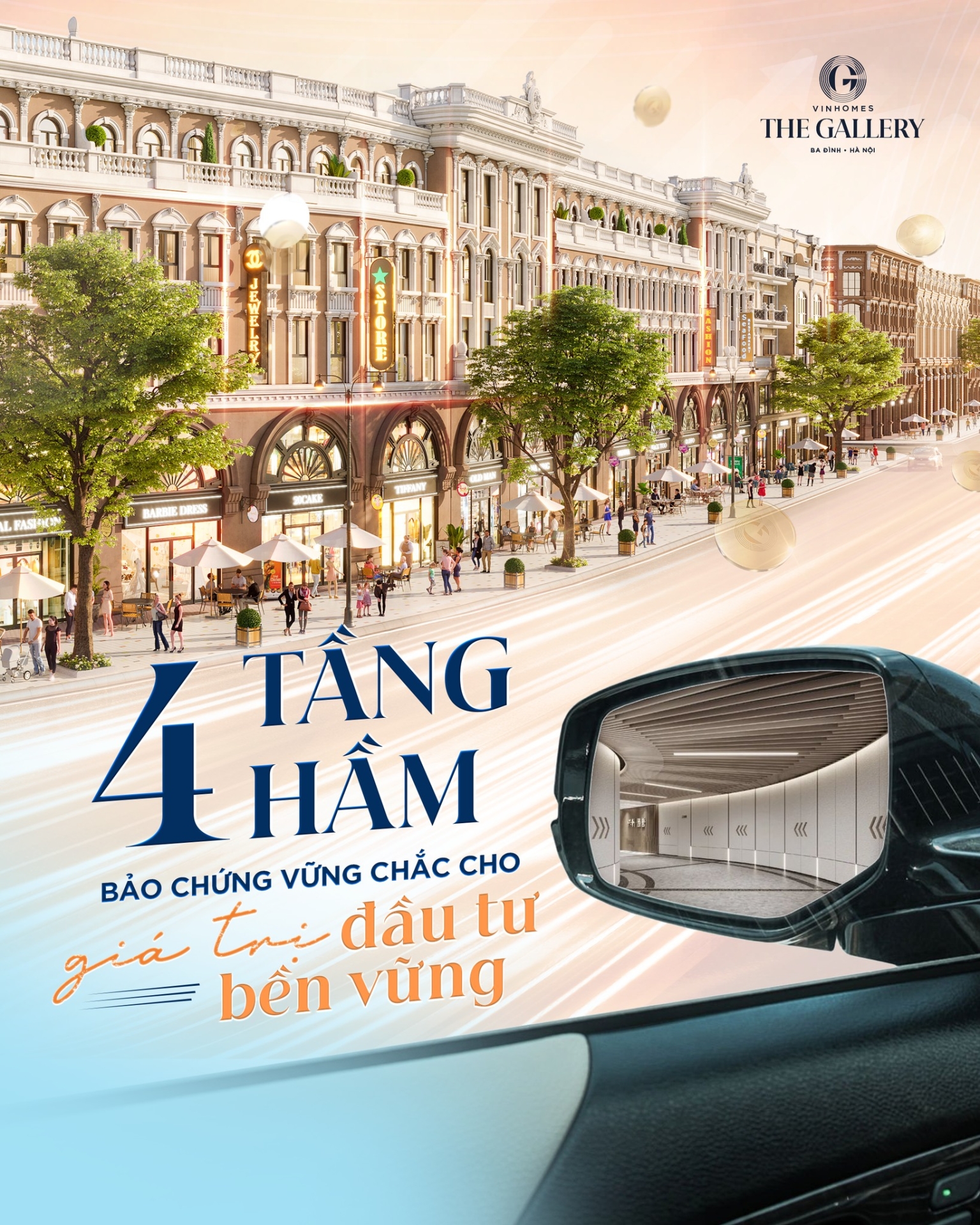 Vinhomes The Gallery - Mô hình bất động sản thương mại hiếm hoi sở hữu 4 tầng hầm liên hoàn