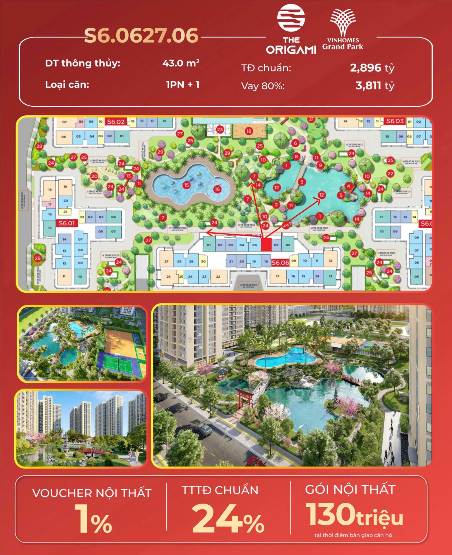 Tổng hợp quỹ căn độc quyền dự án Vinhomes Grand Park