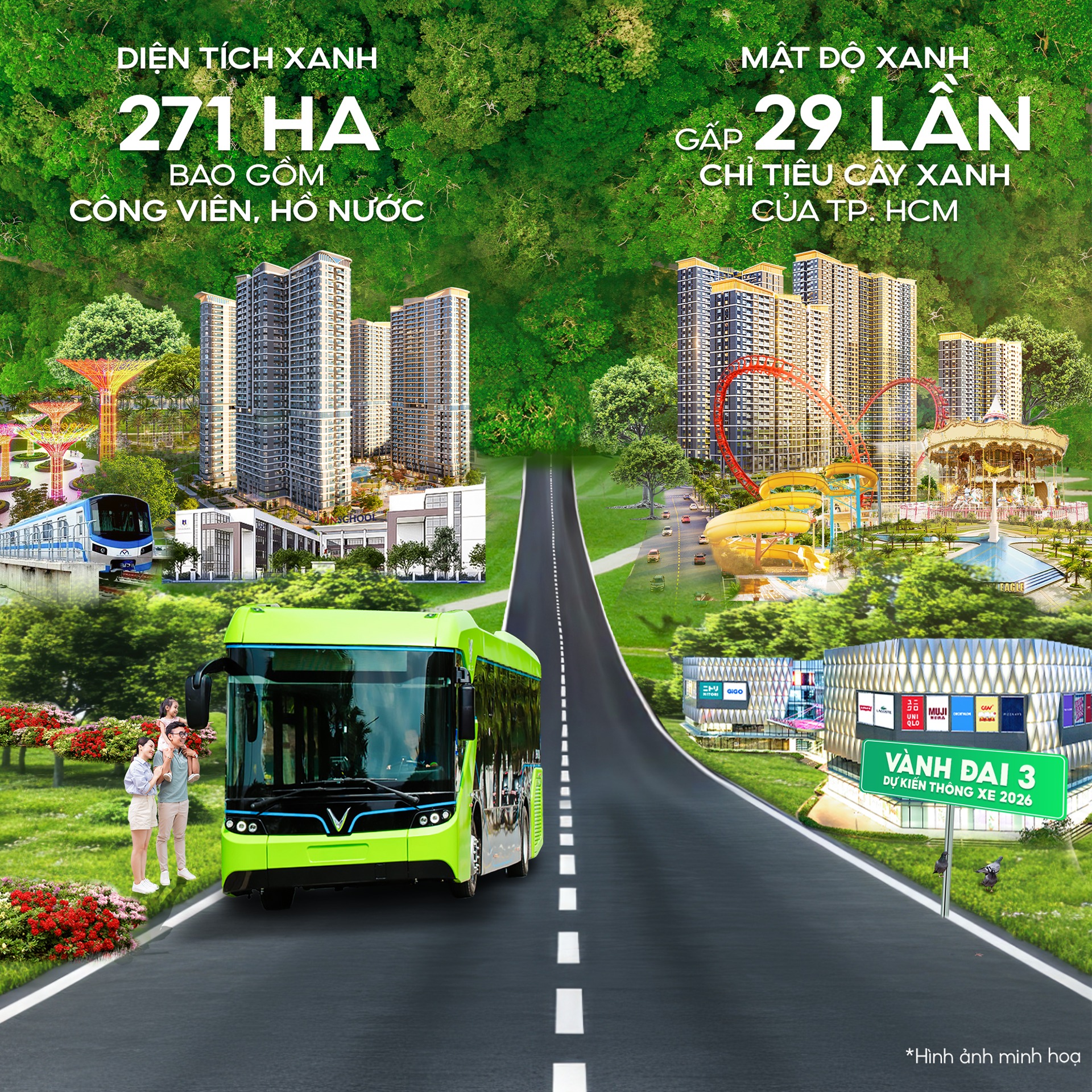 Nhịp sống xanh hóa tại Vinhomes Grand Park