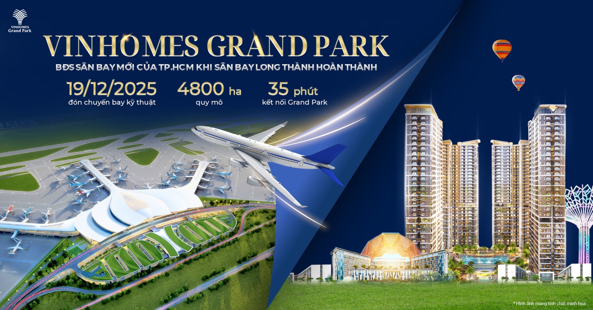 [Bất Động Sản 68 - batdongsan68.vn] Vinhomes Grand Park - Trung tâm tri thức, đón đầu kỷ nguyên hạ tầng mới: Siêu sân bay quốc tế Long Thành với vốn đầu tư khủng 109.717 tỷ đồng trên quy mô 4.800 ha đang được đẩy nhanh tiến độ, mở ra chu kỳ tăng trưởng mới cho khu Đông TP.HCM. Đây không chỉ là công trình giao thông trọng điểm mà còn là “công trình thế kỷ” thúc đẩy kinh tế, thương mại và bất động sản toàn khu vực bứt phá mạnh mẽ.
