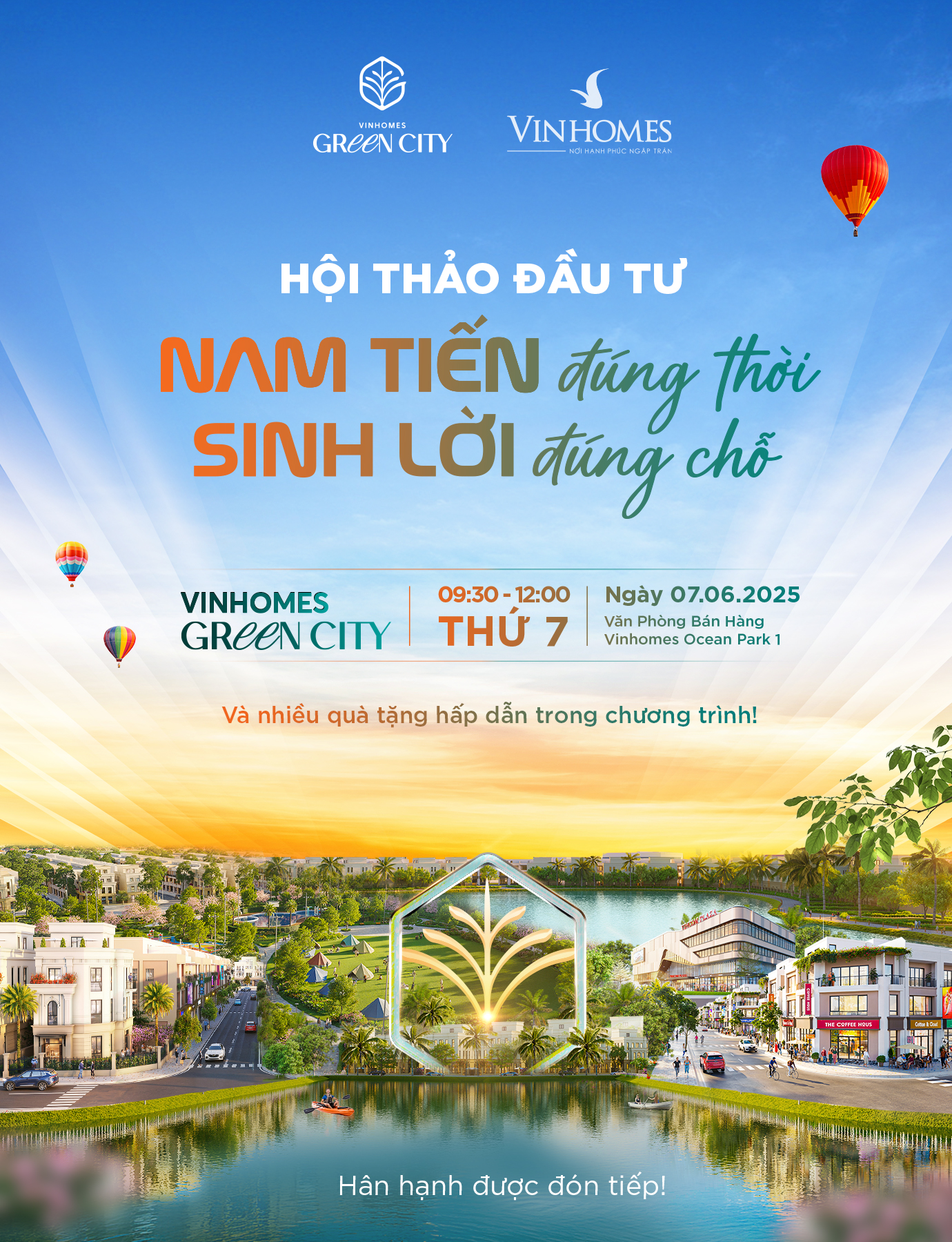 HỘI THẢO ĐẦU TƯ: Nam tiến đúng thời - Sinh lời đúng chỗ