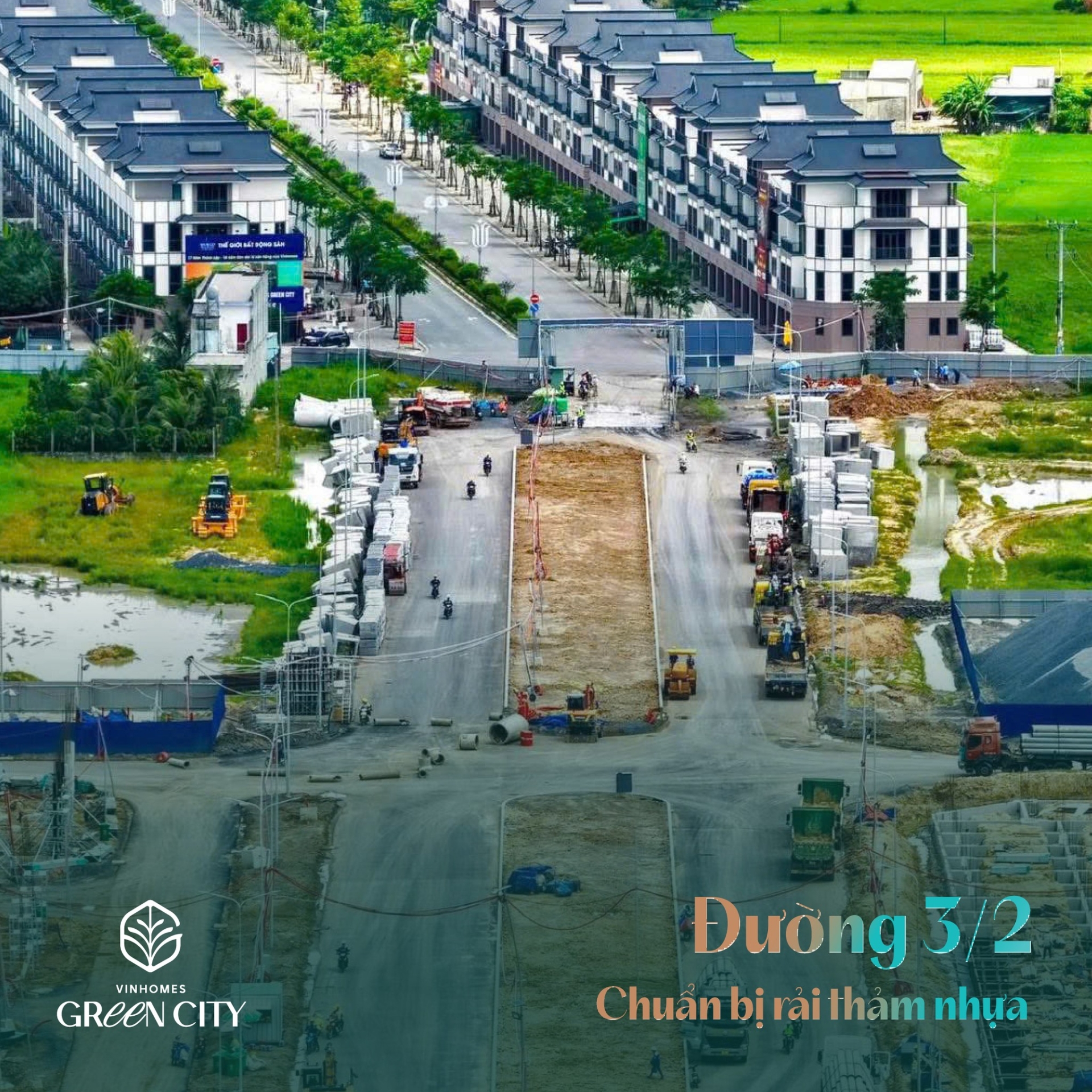 Vinhomes Green City tháng 7/2025: Vững nhịp thi công, tiến độ thần tốc
