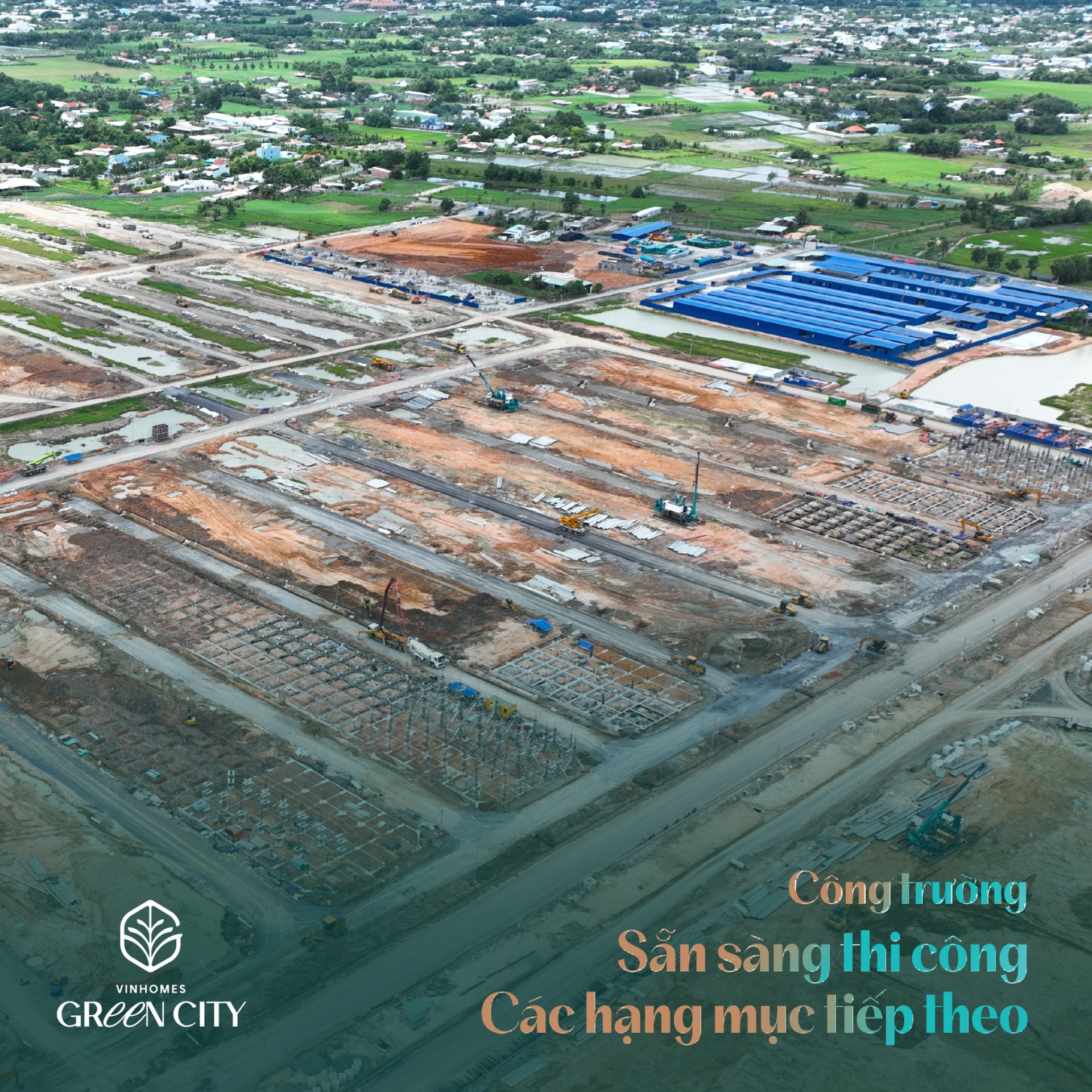 Vinhomes Green City tháng 7/2025: Vững nhịp thi công, tiến độ thần tốc