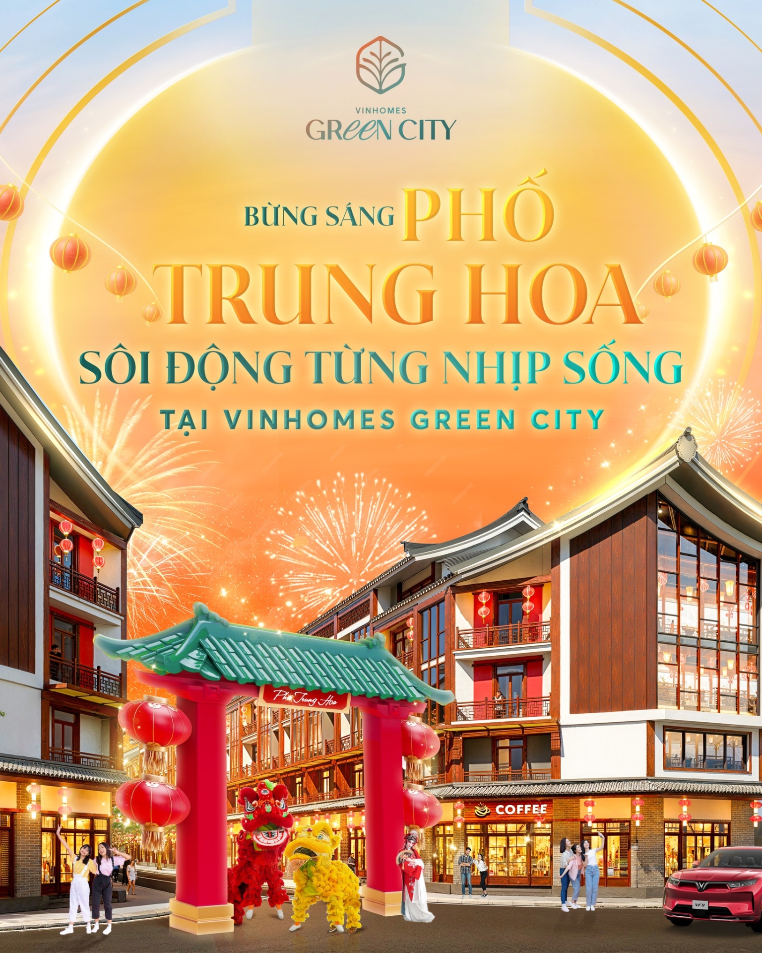 Bừng sáng Phố Trung Hoa - Sôi động từng nhịp sống tại Vinhomes Green City