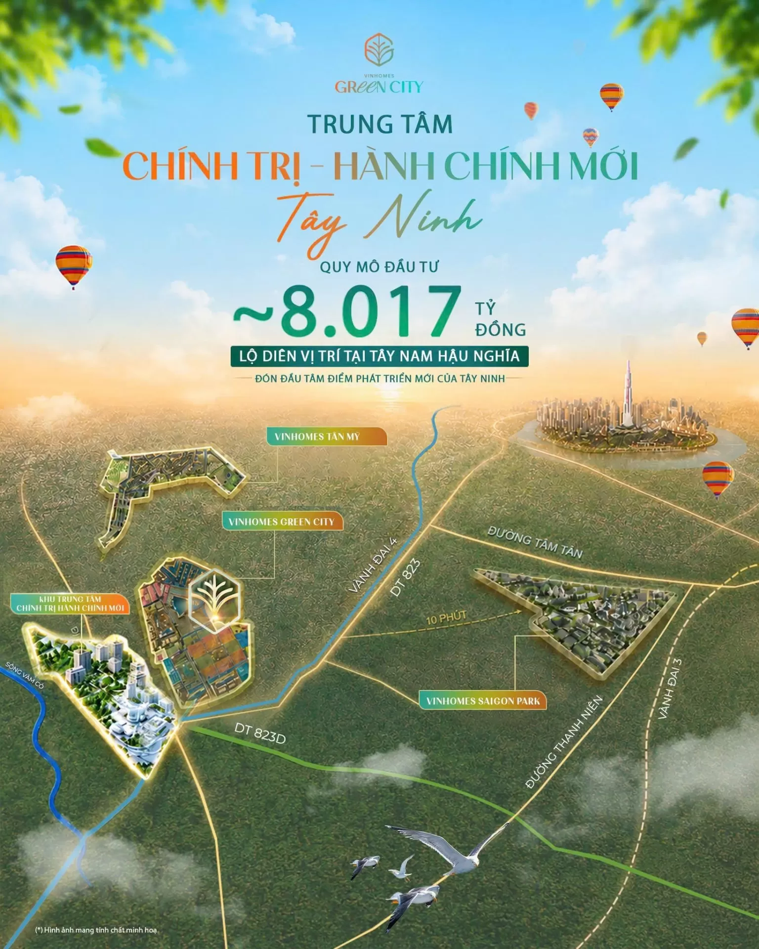 Hé lộ vị trí trung tâm chính trị - Hành chính mới của tỉnh Tây Ninh