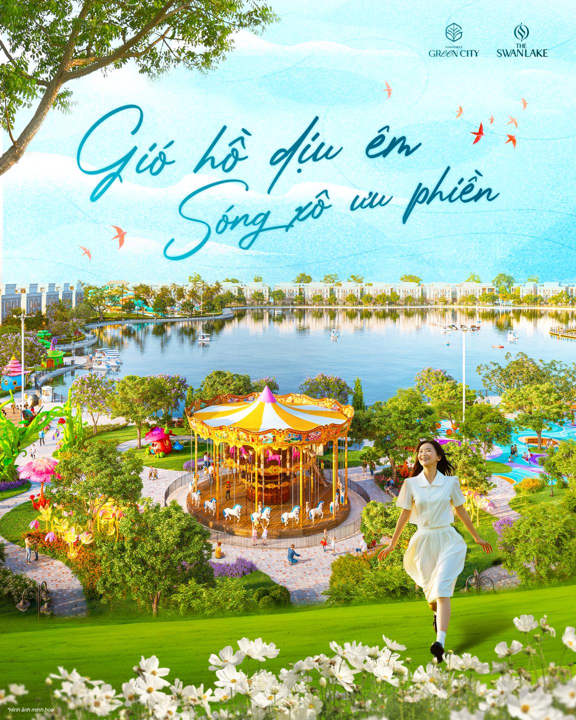 [Bất Động Sản 68 - batdongsan68.vn] Vinhomes Green City - Vinhomes Hậu Nghĩa: Bình yên, đôi khi chỉ là một buổi chiều thoáng dạo quanh hồ lộng gió, để từng bước chân trở về với sự thảnh thơi. Không cần tìm kiếm điều gì quá lớn lao, chỉ cần đủ tĩnh tại để cảm nhận sự hiện diện của chính mình.