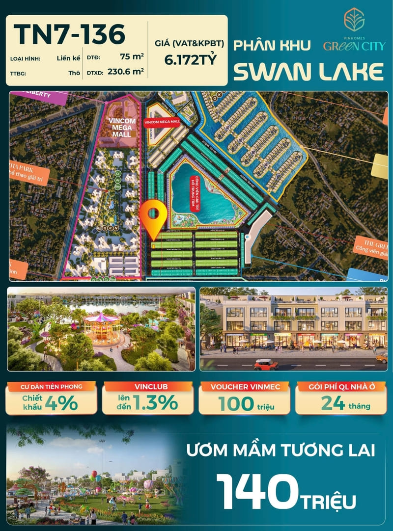 Liền kề Vinhomes Green City 3