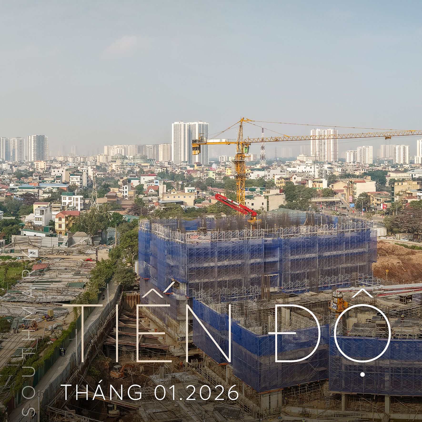 Greenera Southmark - Tiến độ thi công tháng 01.2026