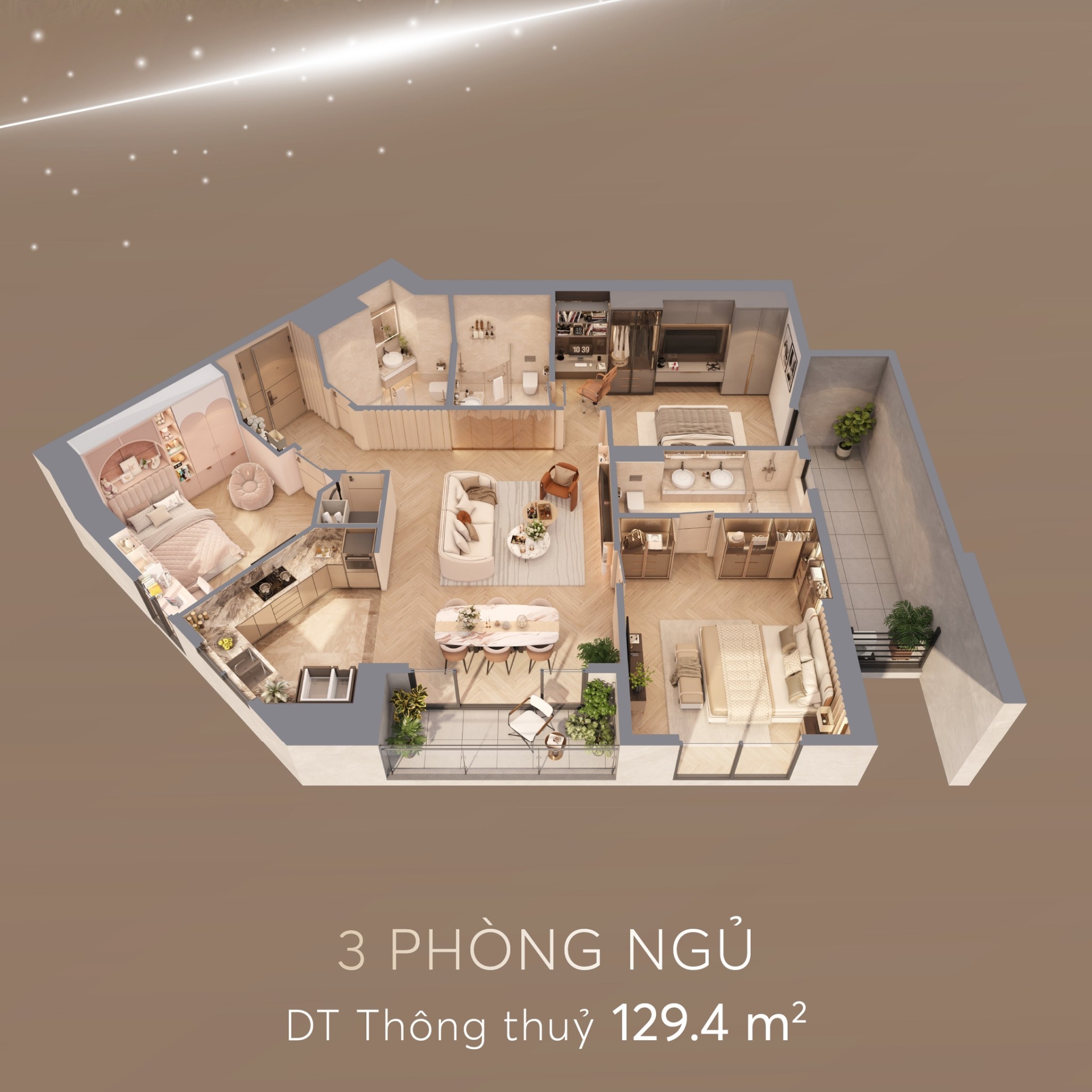 Yếu tố diện tích định nghĩa lại dòng căn hộ hạng sang