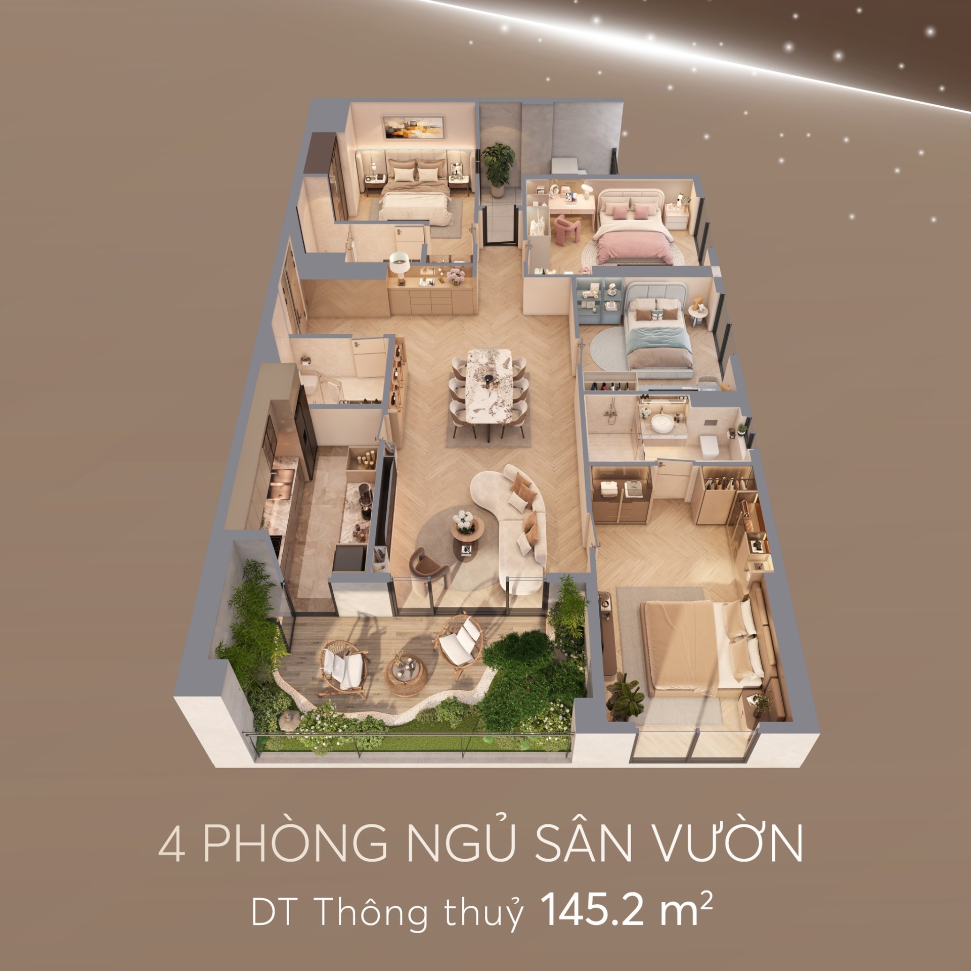 Yếu tố diện tích định nghĩa lại dòng căn hộ hạng sang