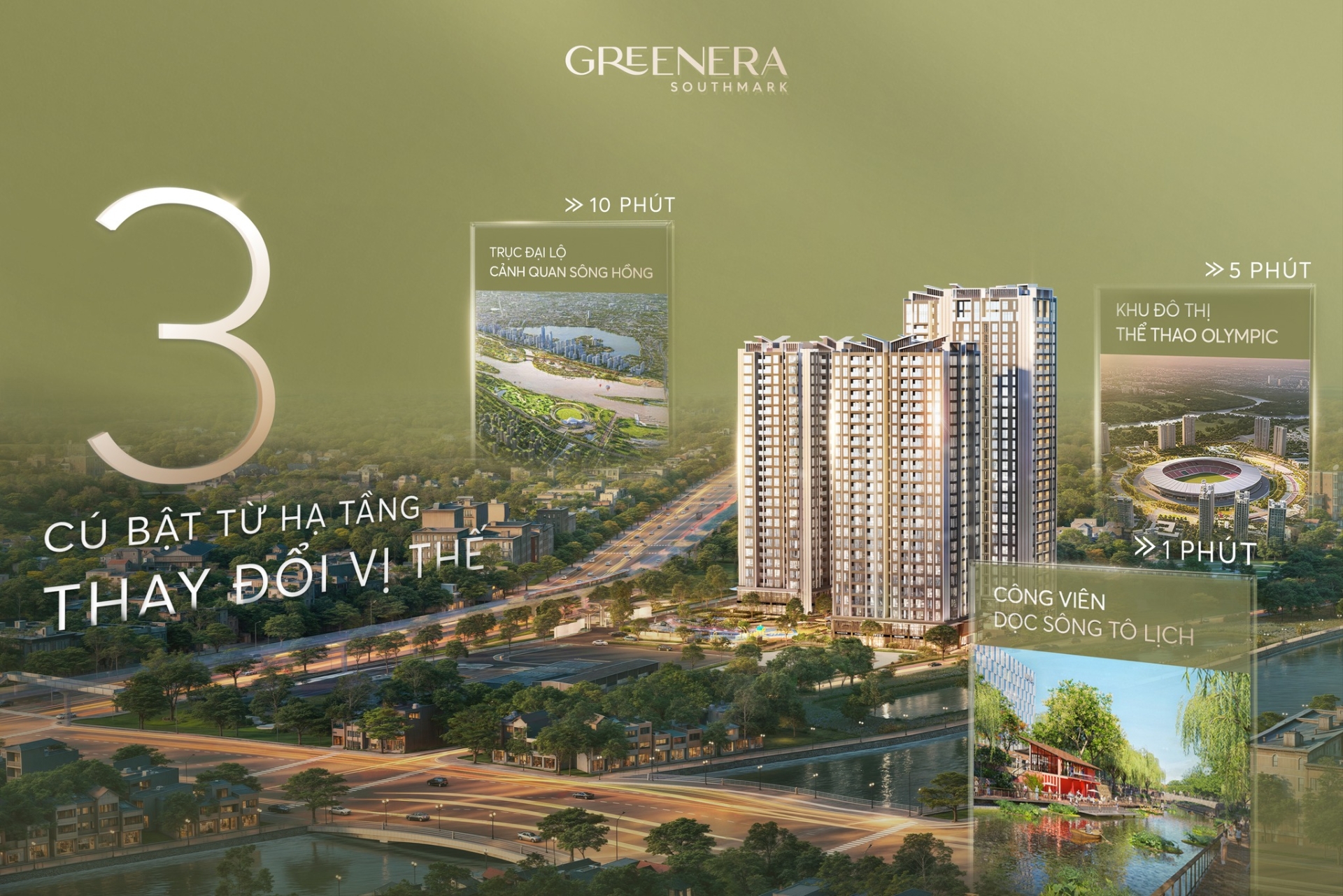 3 cú bật hạ tầng thay đổi vị thế Nam Thủ Đô - Greenera Southmark đón hấp lực lớn