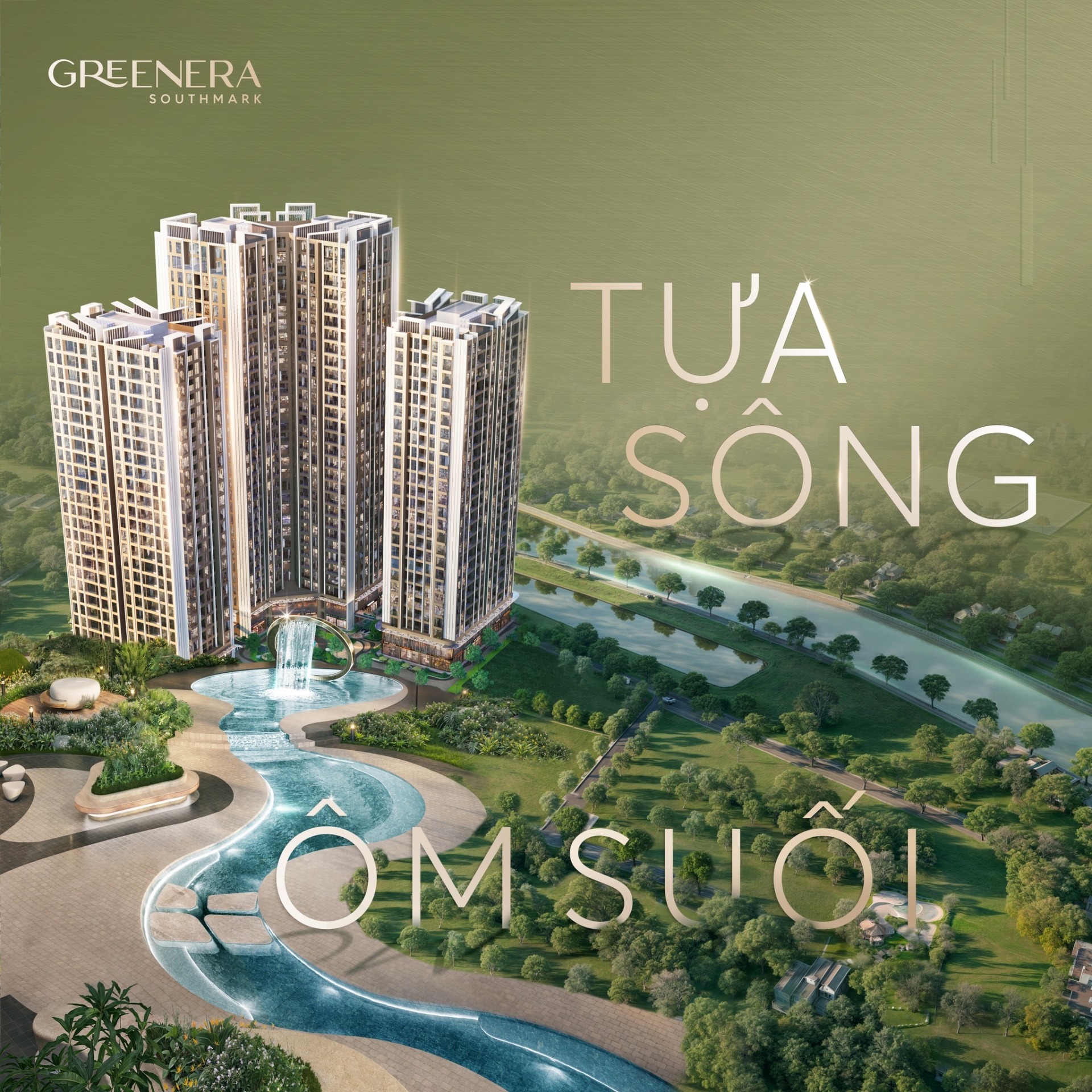 Greenera Southmark - Vị thế tựa sông, ôm suối