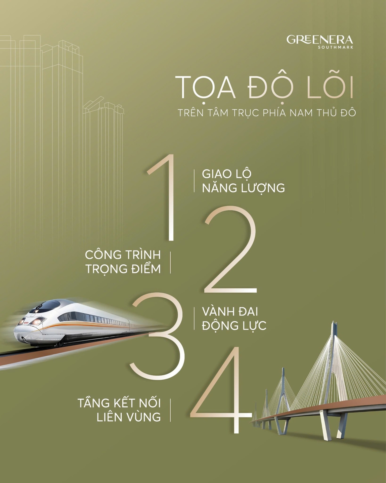 Greenera Southmark - Tọa độ lõi trên tâm trục Phía Nam Thủ Đô