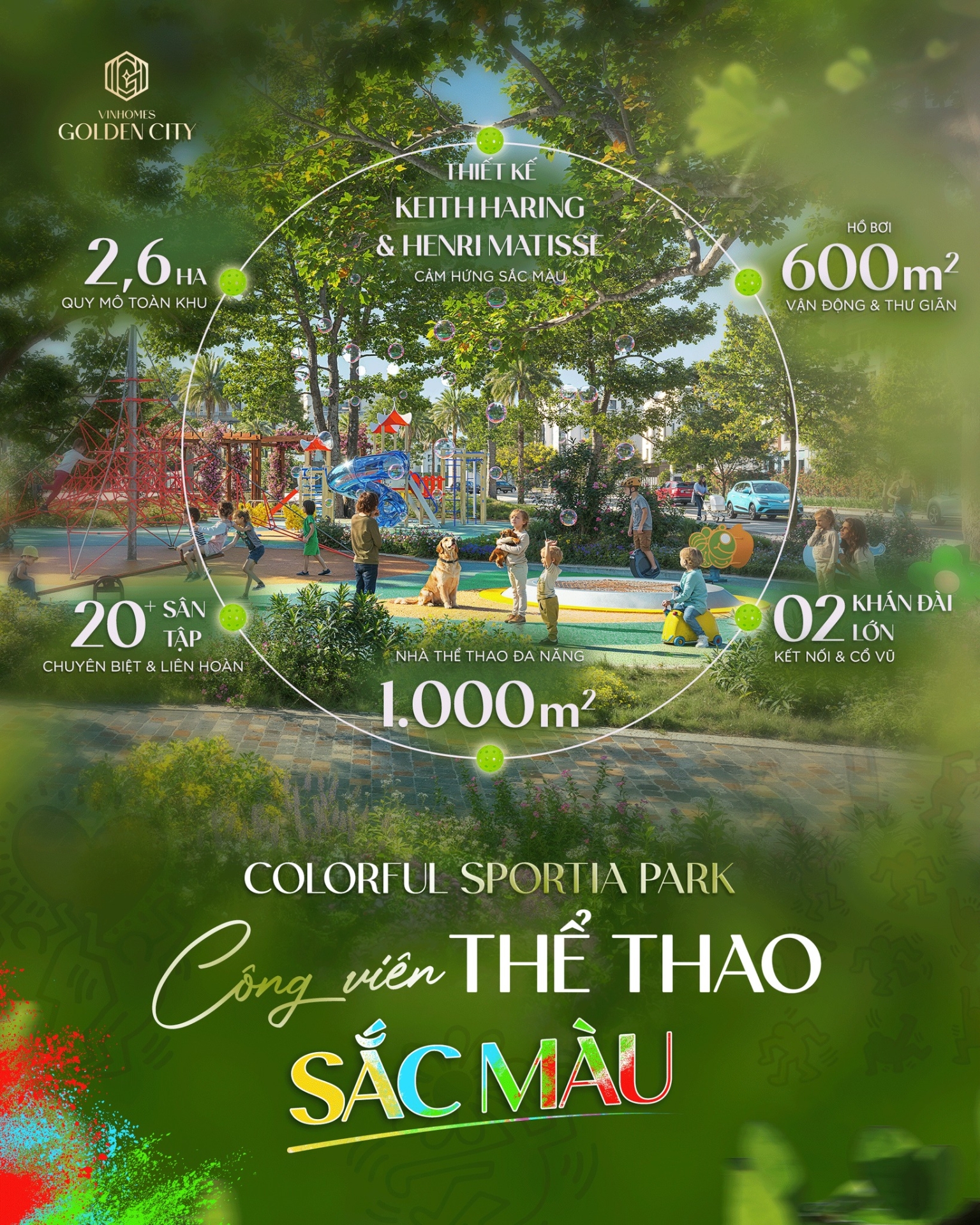 Colorful Sportia Park - Công viên thể thao sắc màu