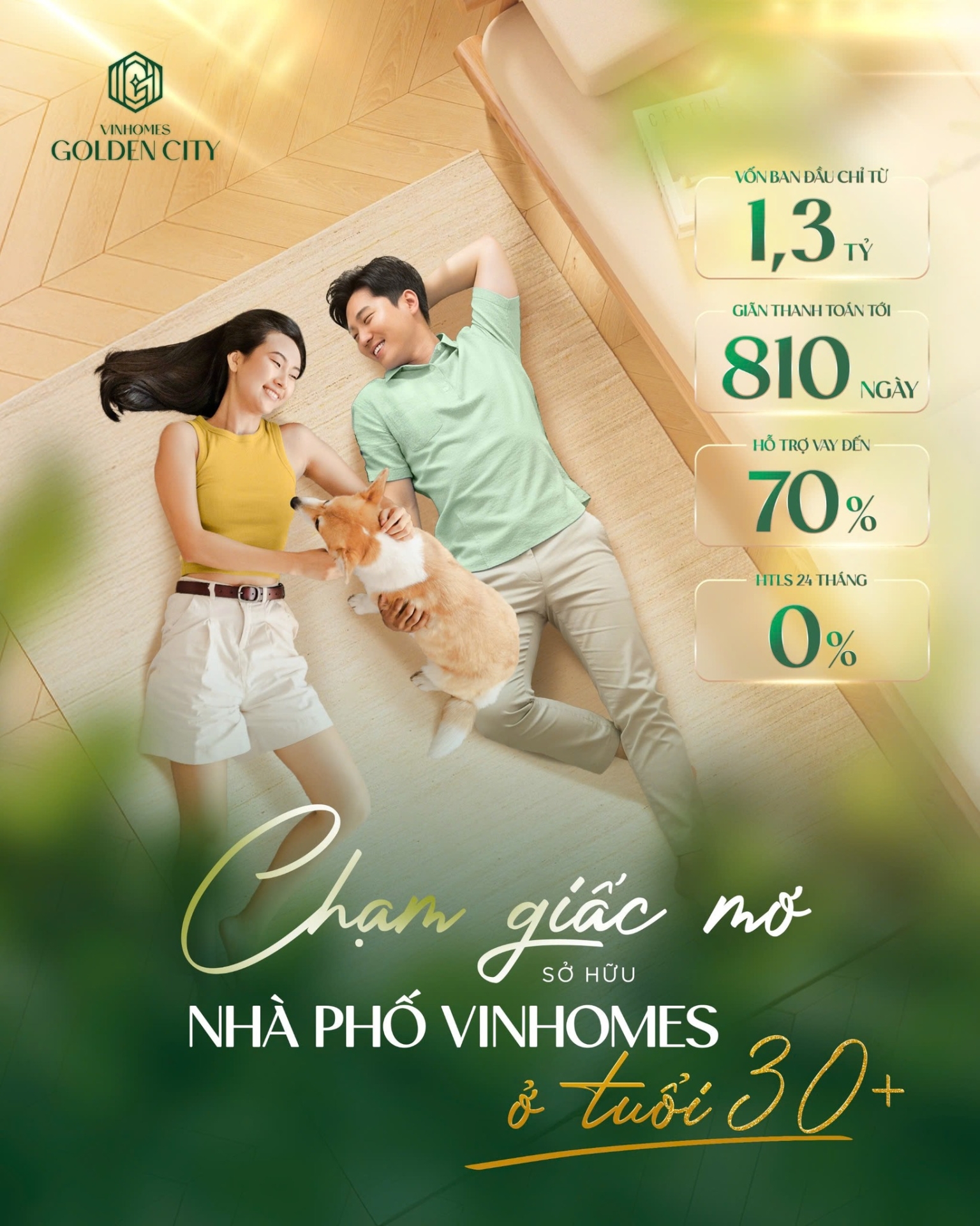 Chạm giấc mơ sở hữu nhà phố Vinhomes ở tuổi 30+