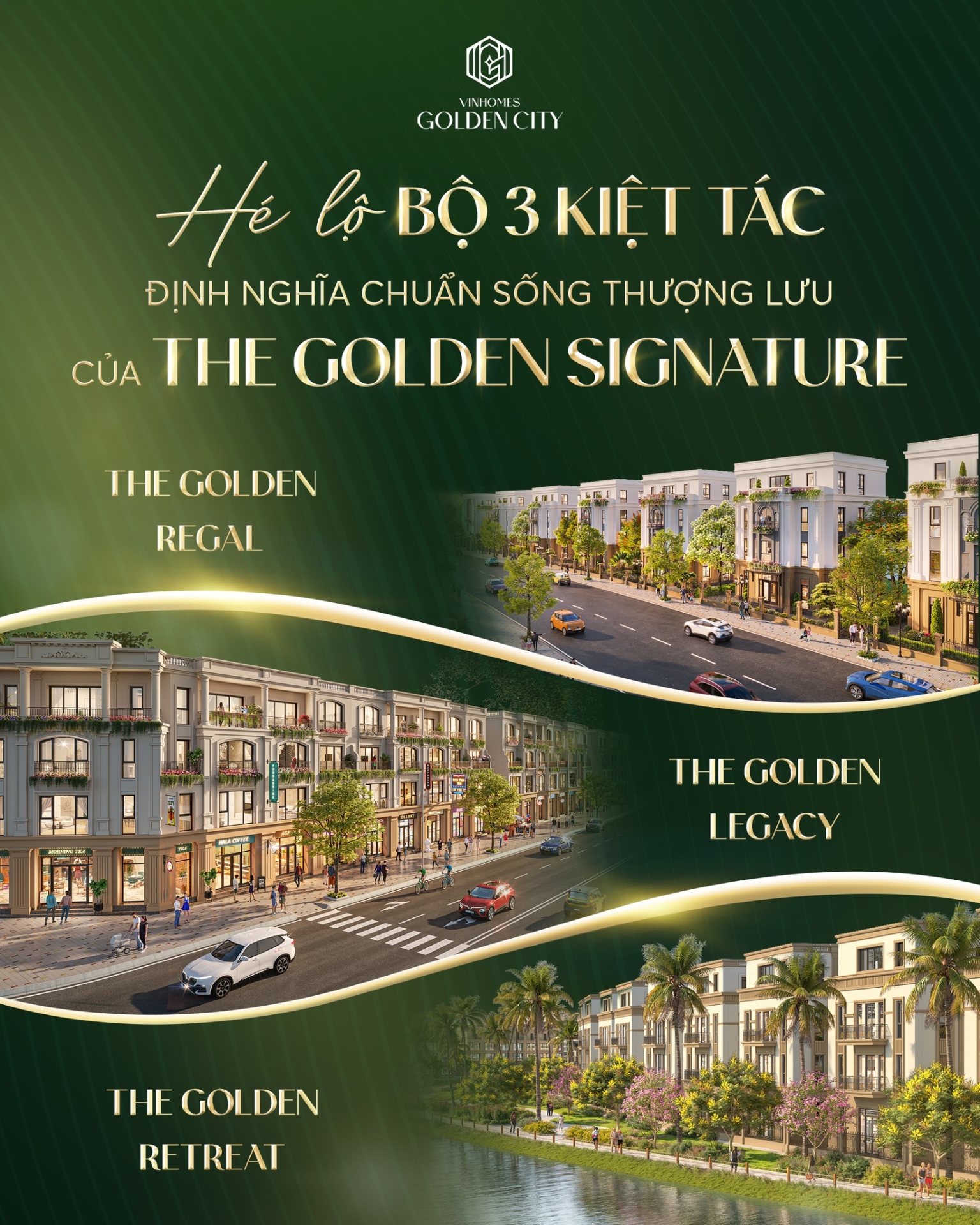 Hé lộ bộ ba kiệt tác định nghĩa chuẩn sống thượng lưu của The Golden Signature