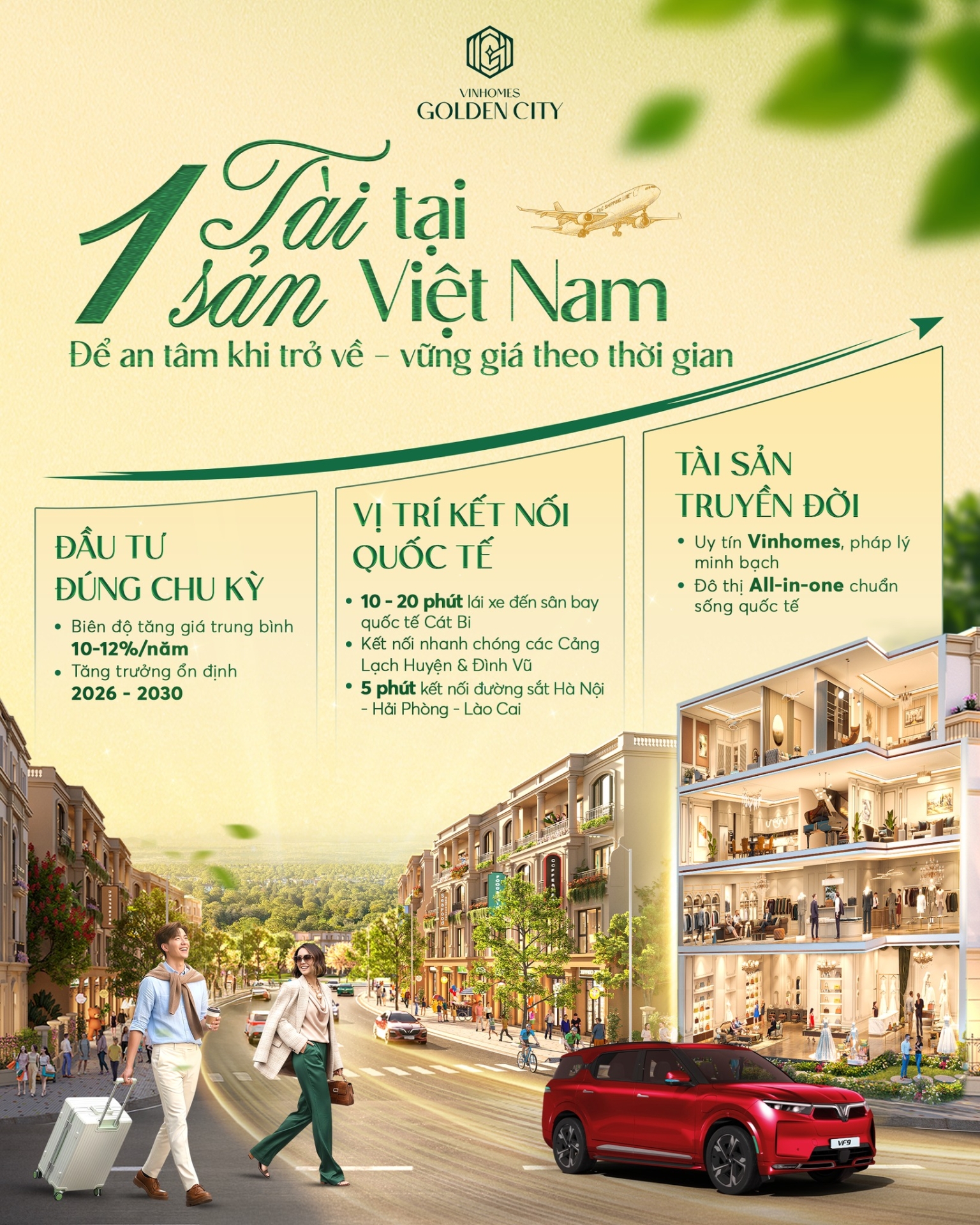 Một tài sản tại Việt Nam - Để an tâm khi trở về, vững giá theo thời gian