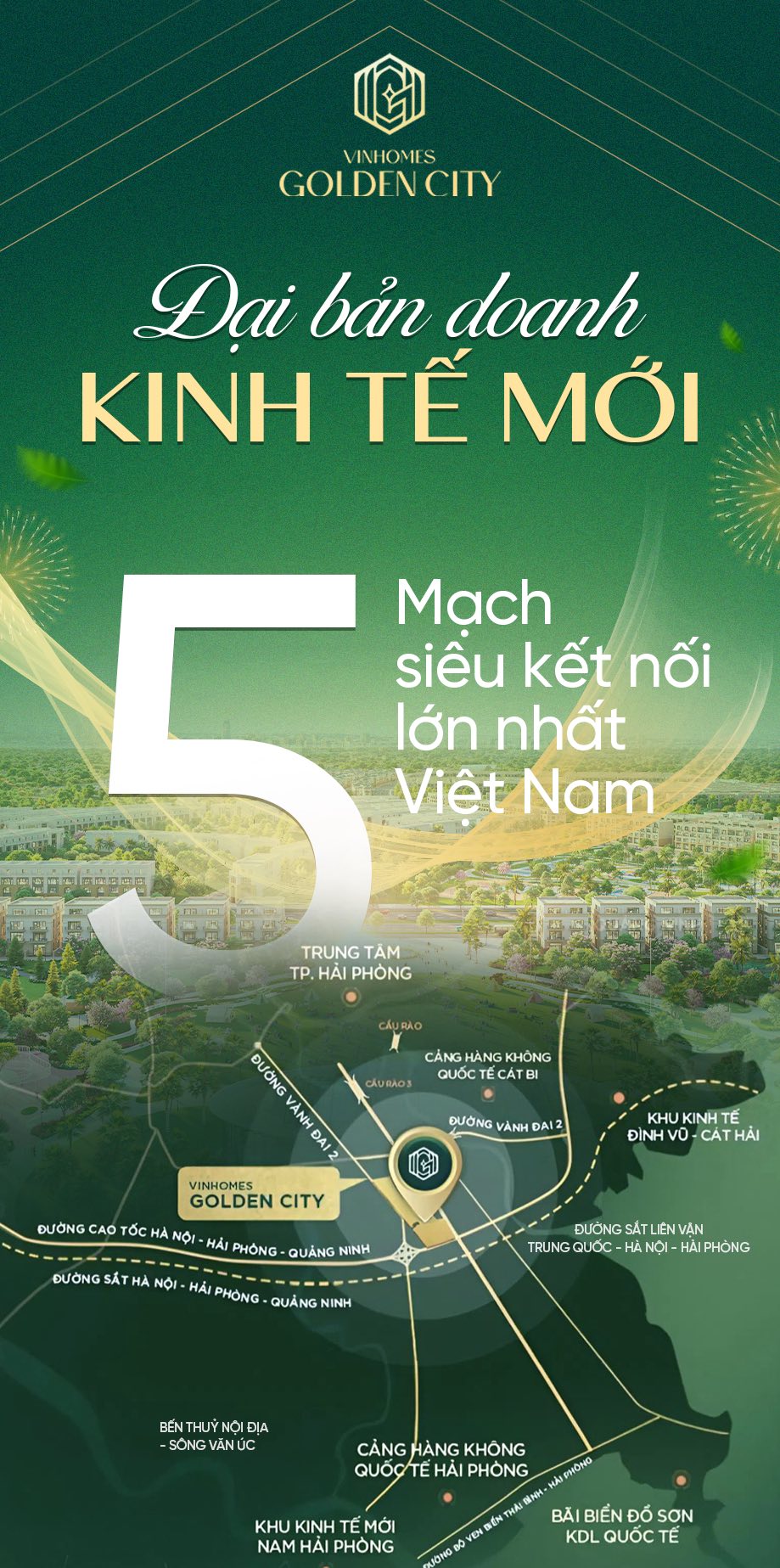Tâm mạch Thịnh Vượng Dương Kinh -  Đại bản doanh kinh tế mới The New Hải Phòng