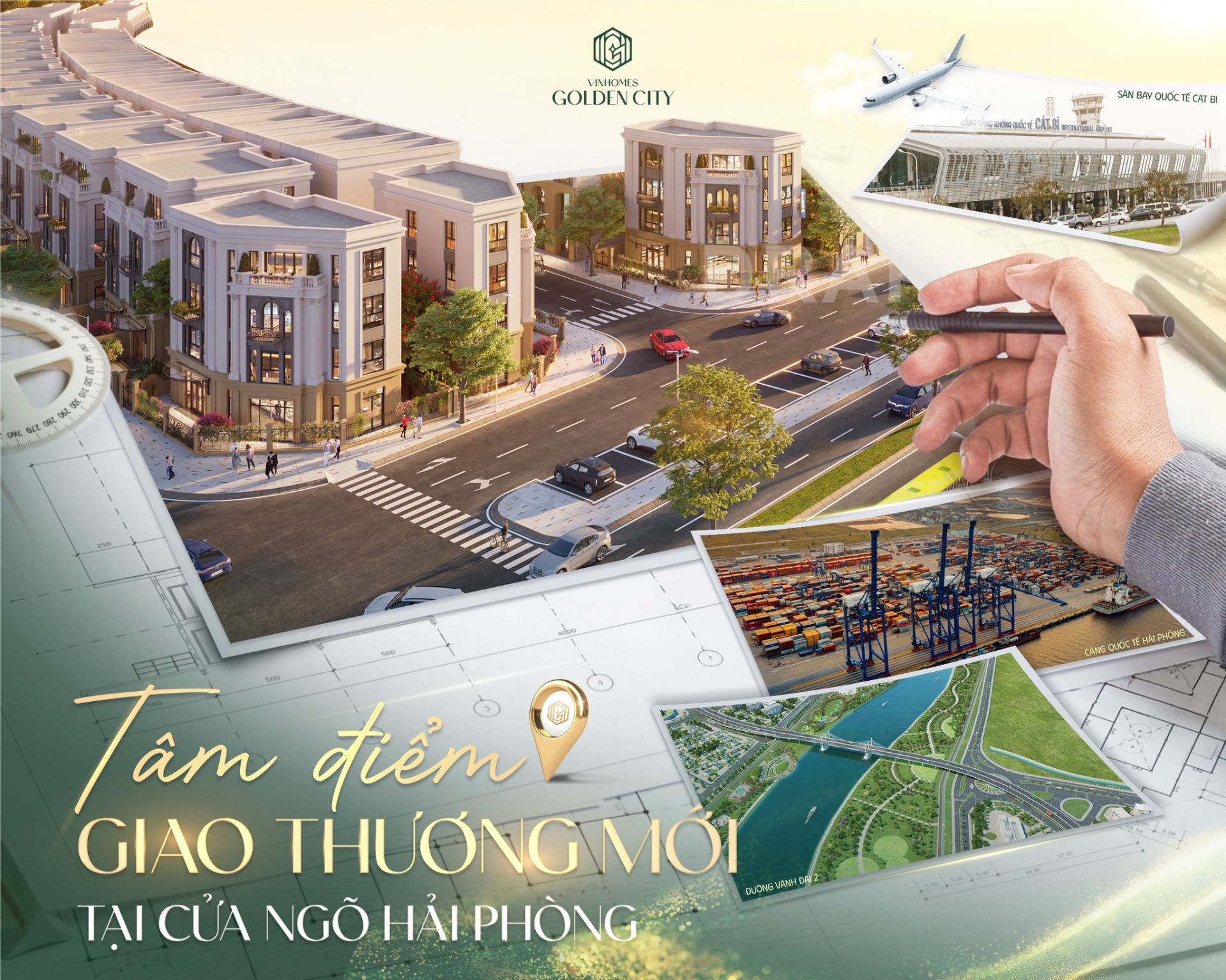 Vinhomes Golden City - Tâm điểm giao thương mới tại cửa ngõ Hải Phòng