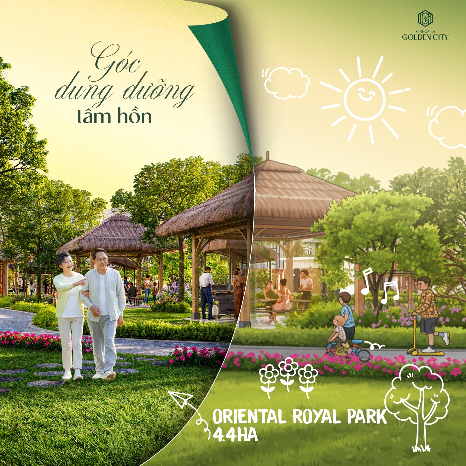 Bắt gặp những khoảnh khắc bình yên giữa lòng Vinhomes Golden City