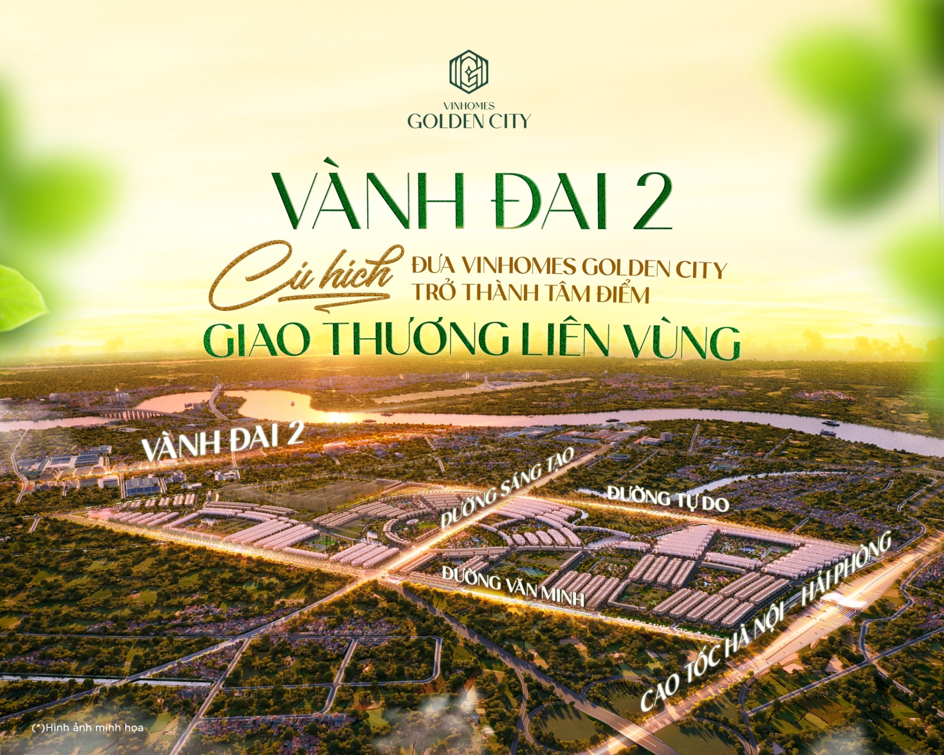 Vành đai 2 - Cú hích đưa Vinhomes Golden City trở thành tâm điểm giao thương liên vùng