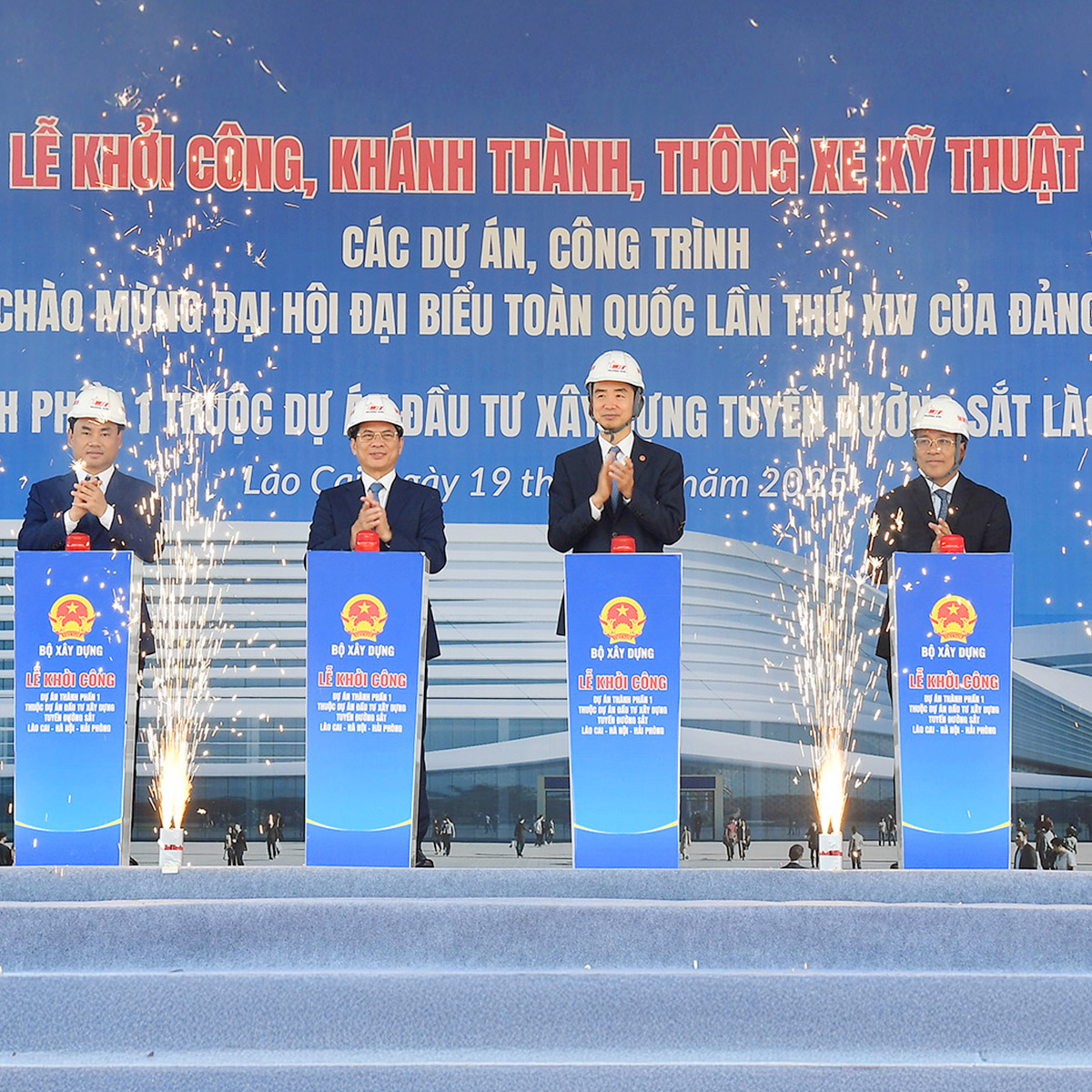 Tuyến đường sắt Hà Nội – Hải Phòng – Lào Cai chính thức khởi công