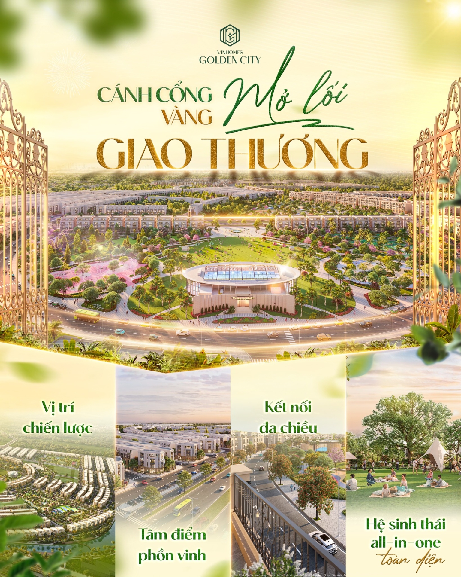 Cánh cổng vàng mở lối giao thương toàn vùng - Vinhomes Golden City