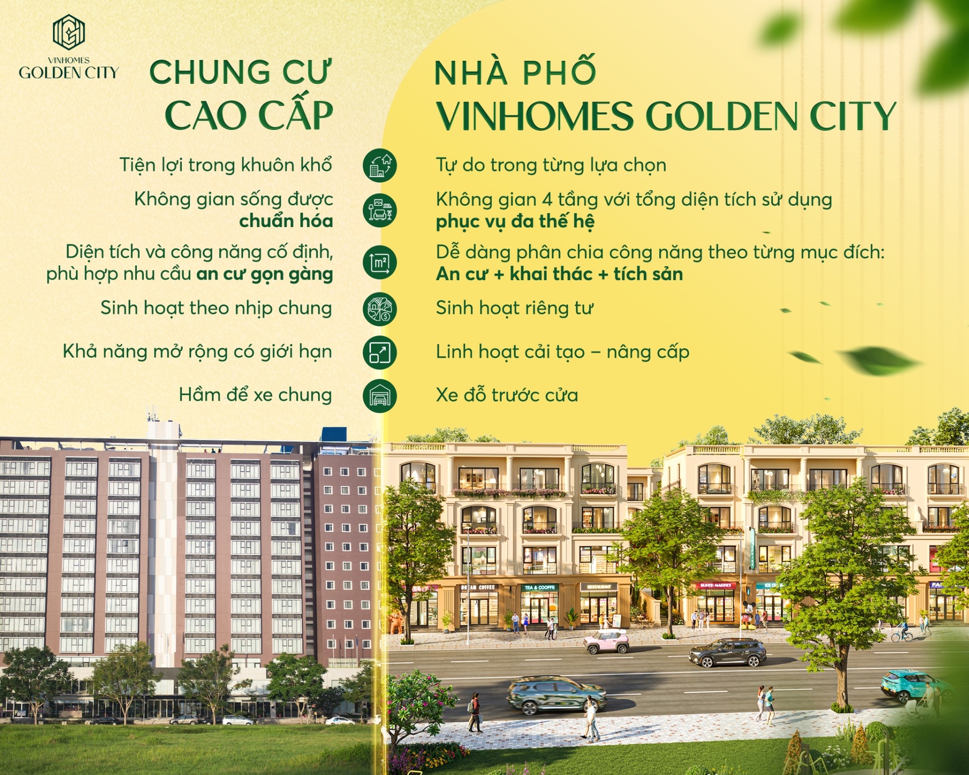 [Bất Động Sản 68 - batdongsan68.vn] Vinhomes Golden City - Vinhomes Dương Kinh: Trong c&ugrave;ng mặt bằng t&agrave;i ch&iacute;nh, nh&agrave; phố thấp tầng tại Vinhomes Golden City đang chứng minh ưu thế vượt trội về khai th&aacute;c - an cư - t&iacute;ch sản nhờ 6 lợi thế cốt l&otilde;i. Nh&agrave; phố Vinhomes Golden City: một t&agrave;i sản - đa lớp lợi &iacute;ch, bền vững trong chu kỳ ph&aacute;t triển mới của Dương Kinh & Hải Ph&ograve;ng.