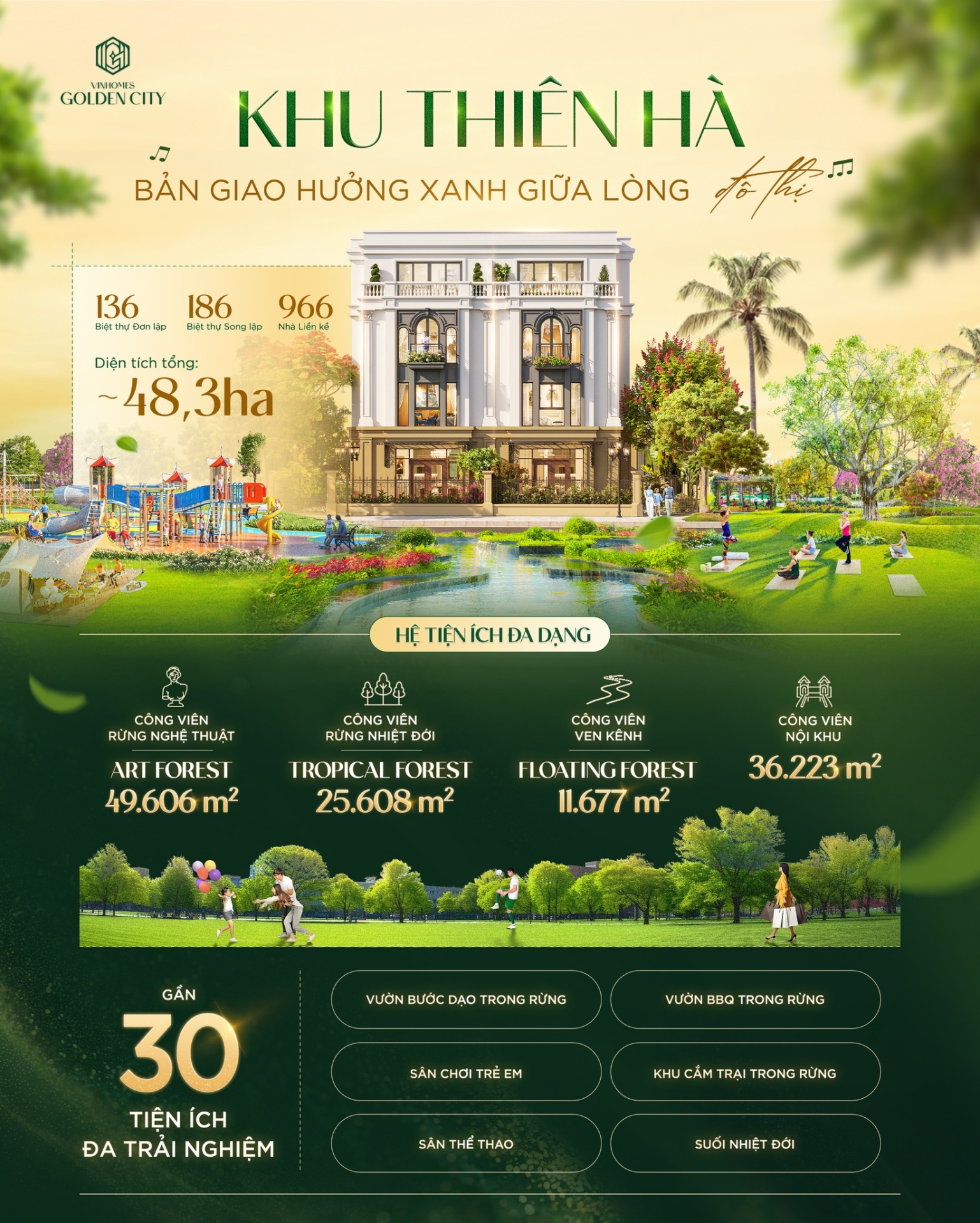 Khu Thiên Hà - Bản giao hưởng xanh giữa lòng đô thị