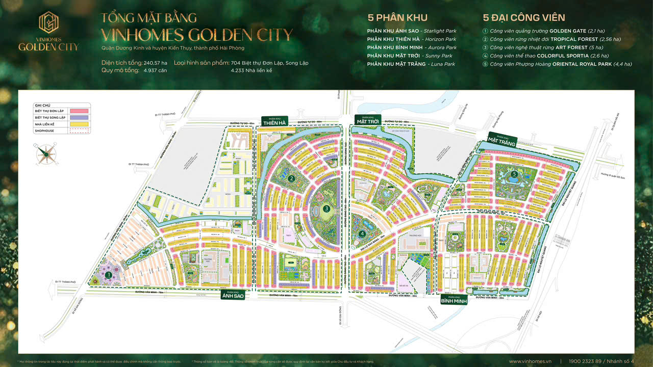 Mặt bằng Vinhomes Golden City