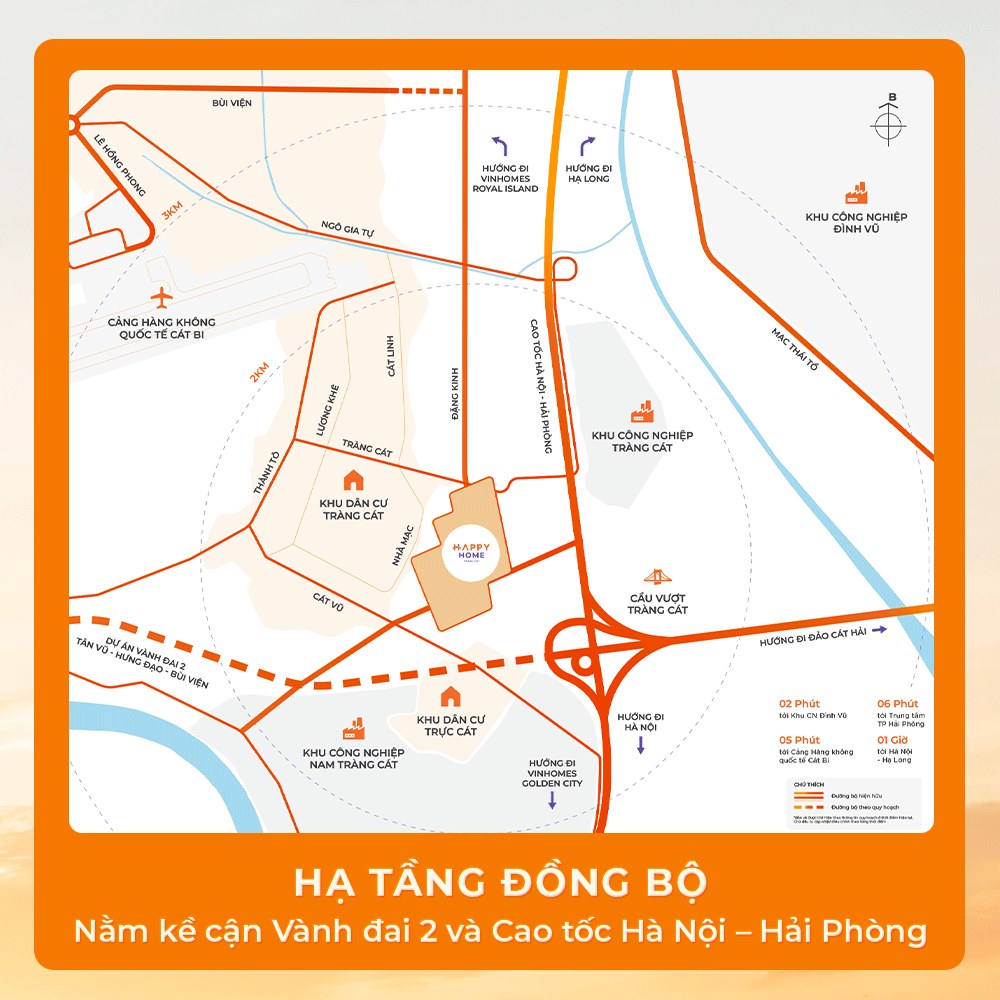 Happy Home Tràng Cát - Hạ tầng đồng bộ nâng bước an cư