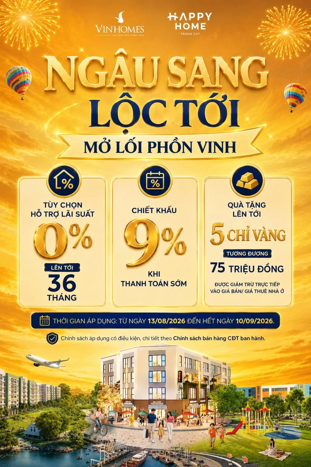 Chính sách bán hàng tháng ngâu từ ngày 13.08.2026 đến ngày 10.09.2026