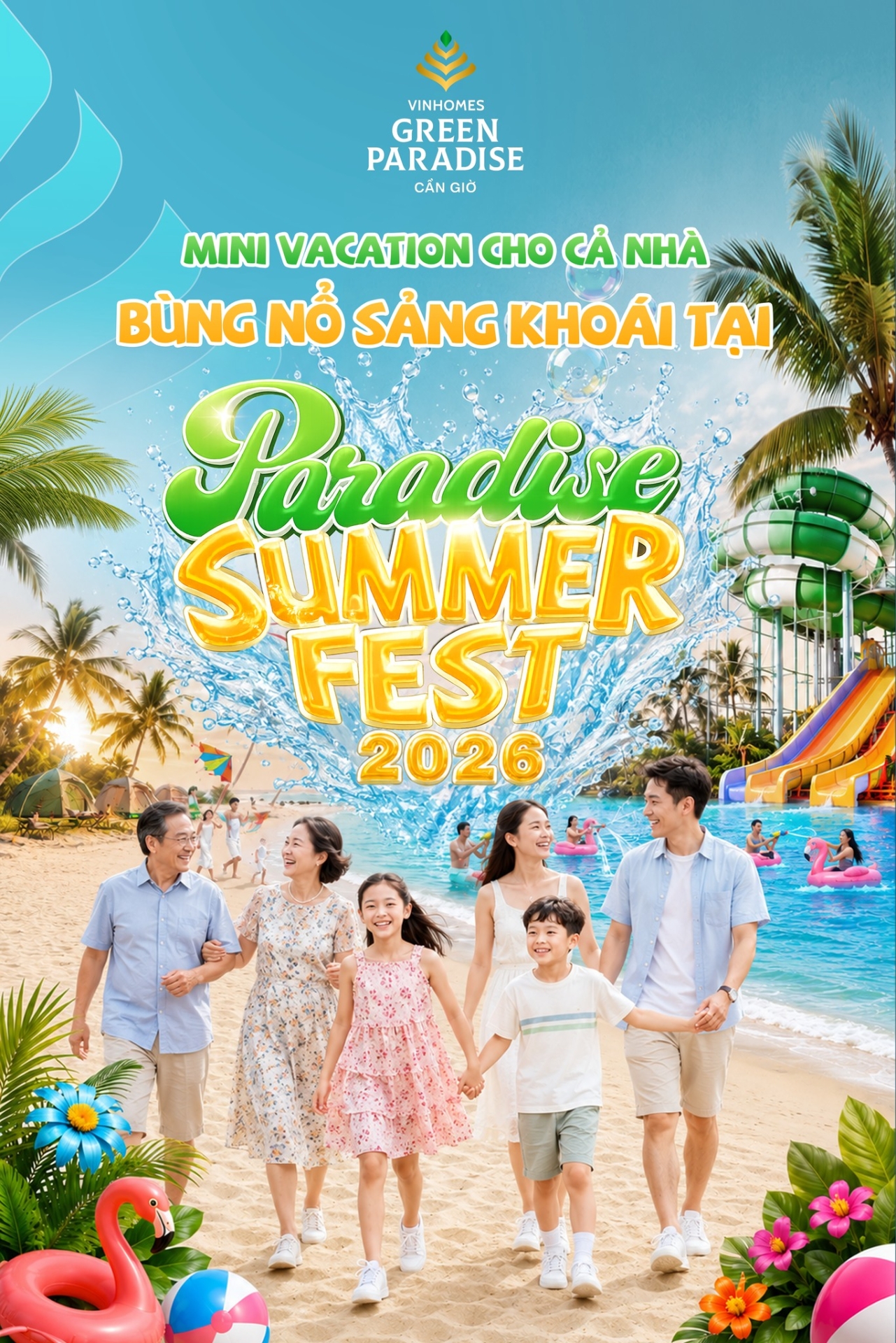 Chỉ còn 5 ngày tới Paradise Summer Fest! Lên kế hoạch cho Mini Vacation bùng nổ niềm vui cùng cả nhà ngay thôi!
