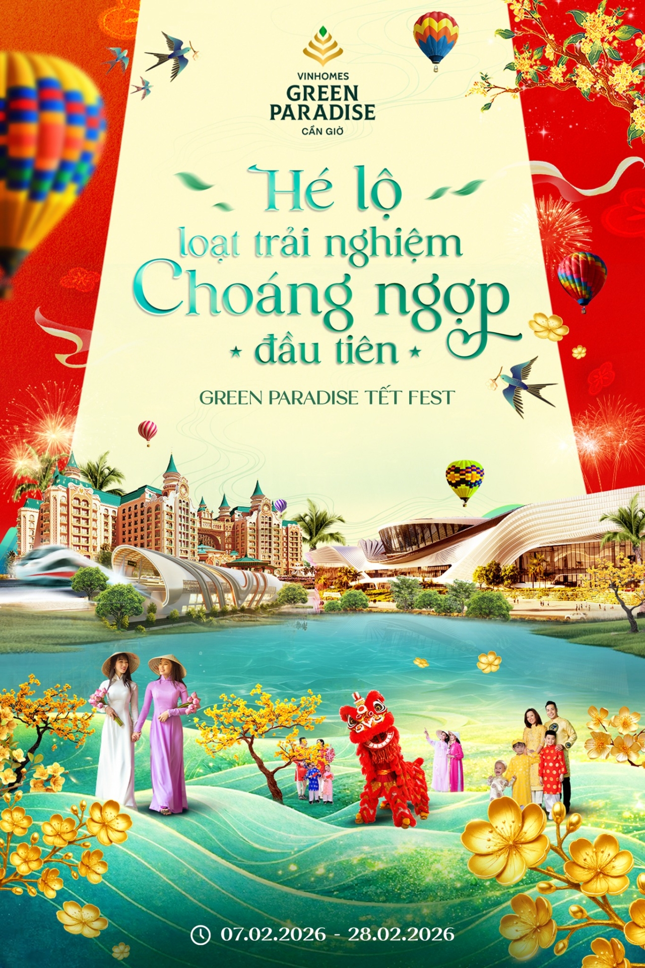 Hé lộ loạt trải nghiệm choáng ngợp đầu tiên tại Green Paradise Tết Fest