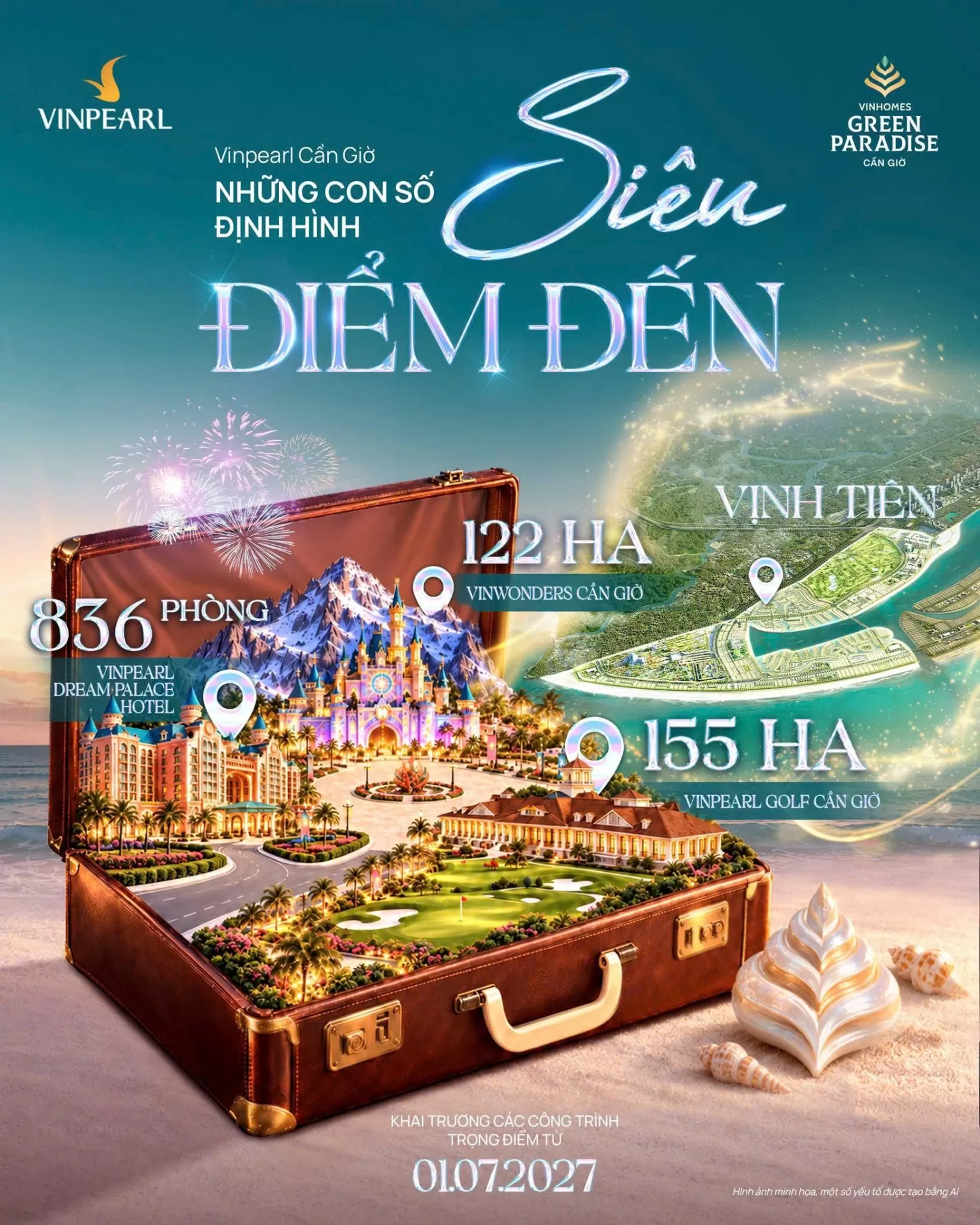 122ha Lễ hội - 836 phòng khách sạn chủ đề - 155ha Golf - Một siêu điểm đến