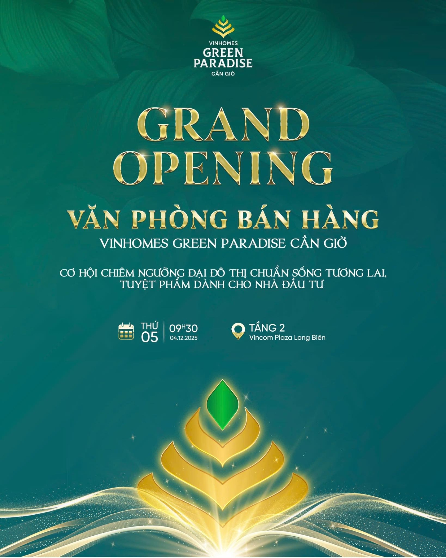 Tưng bùng khai trương Văn phòng Bán hàng Vinhomes Green Paradise Cần Giờ tại Hà Nội