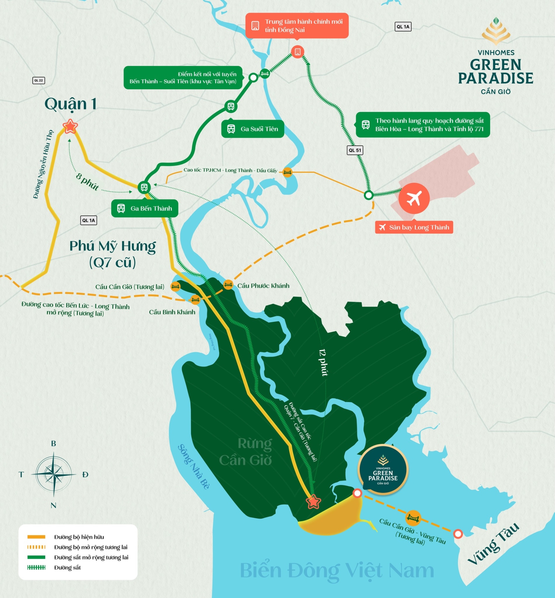 Kéo dài Metro Bến Thành - Suối Tiên 41km: Bệ phóng hạ tầng đưa Cần Giờ bước vào kỷ nguyên kết nối Toàn cầu