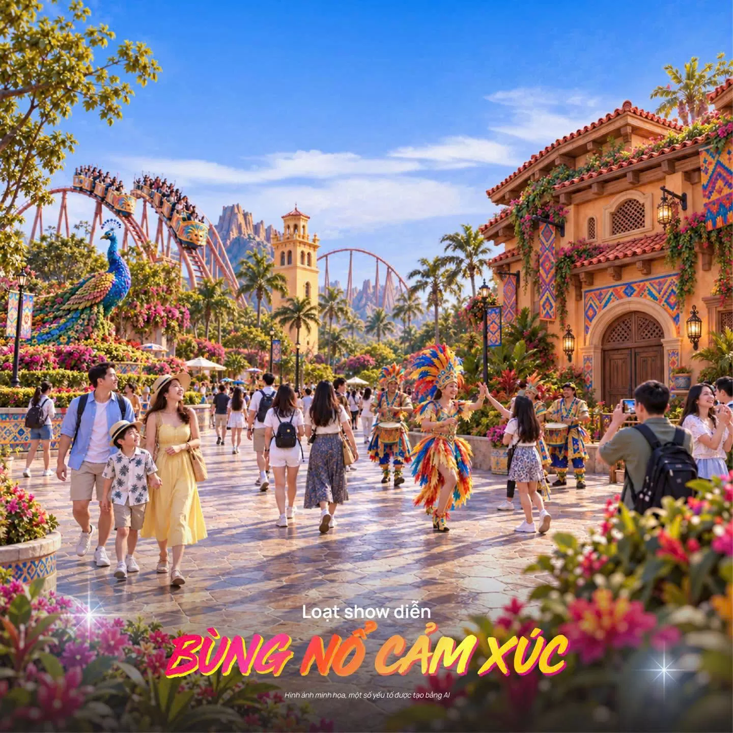 Cả một trời sắc màu Nam Mỹ sẽ bừng sáng trong đại hội Carnival tại VinWonders Cần Giờ
