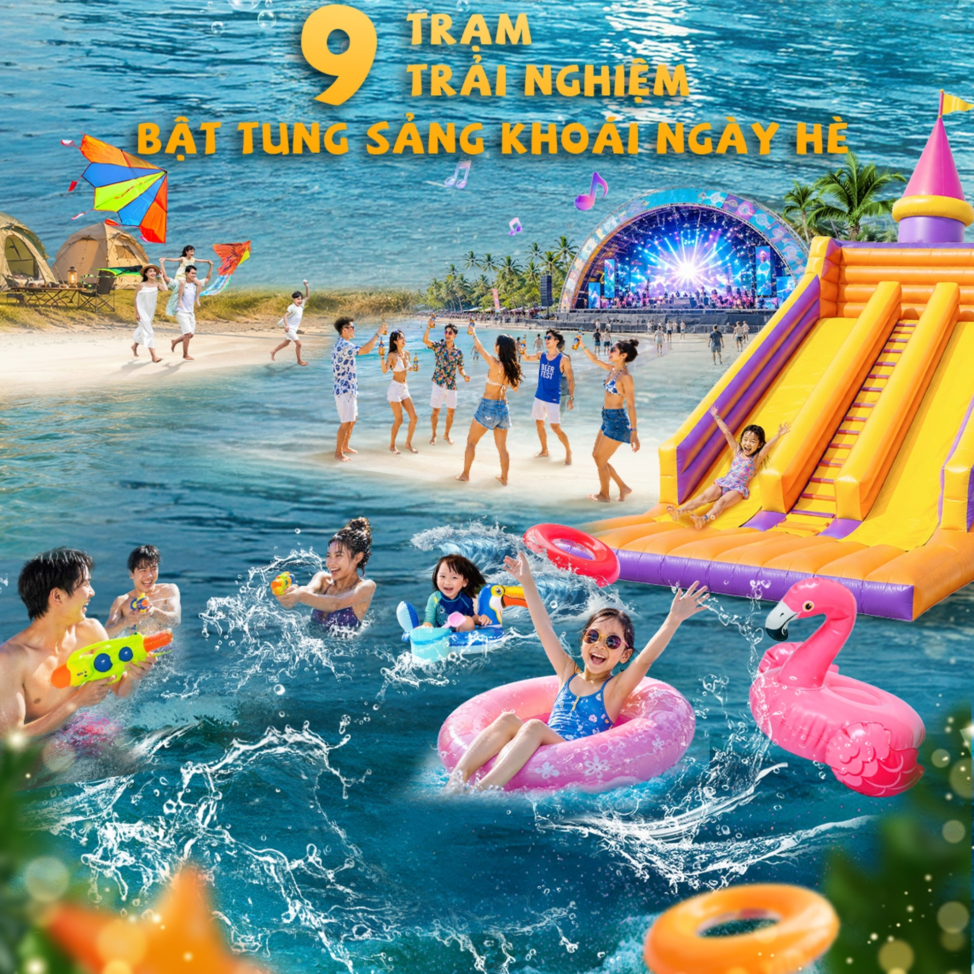 Tưng bừng trải nghiệm - Rực rỡ sắc màu! Hè này nhất định phải tới Paradise Summer Fest