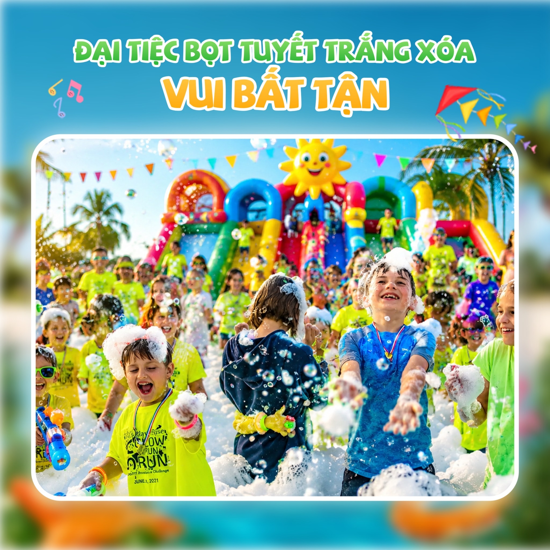 Bùng nổ năng lượng mùa hè tại mê cung Splash Zone và Đại tiệc bọt tuyết vui bất tận cùng Paradise Summer Fest 2026