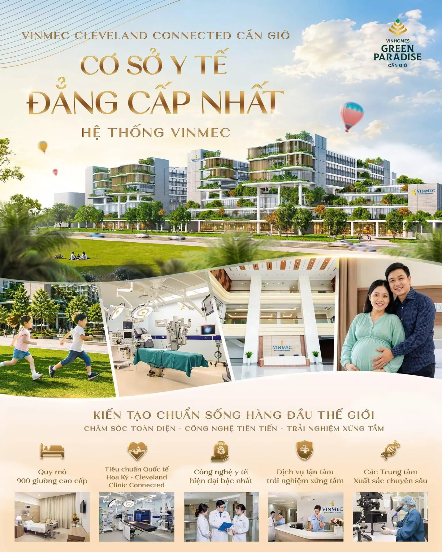 Vinmec Cleveland Connected Cần Giờ - Cơ sở Y tế đẳng cấp nhất toàn hệ thống Vinmec