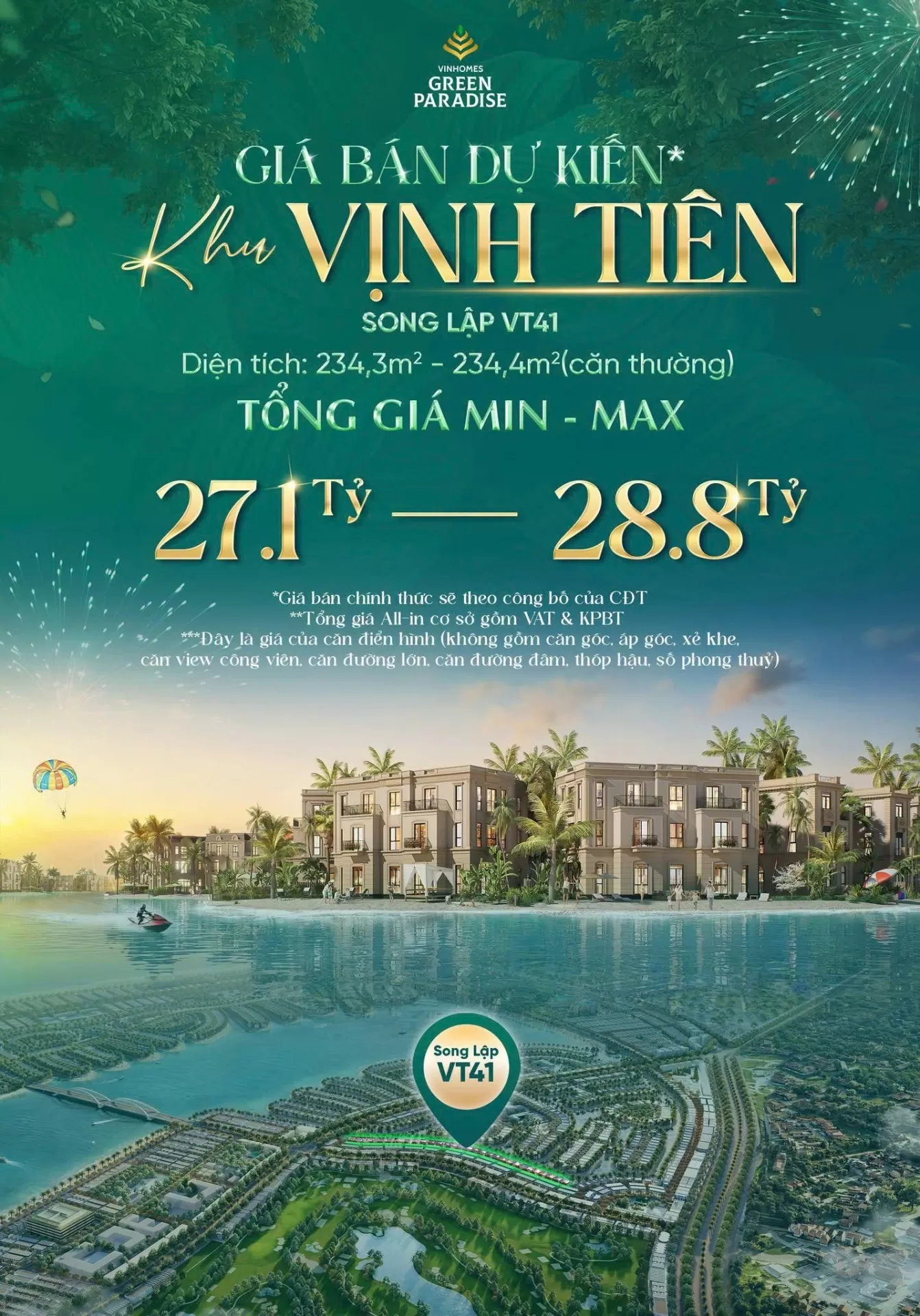 Tin vui dành cho thị trường - Bổ sung quỹ căn Song Lập & Đơn Lập Vịnh Tiên