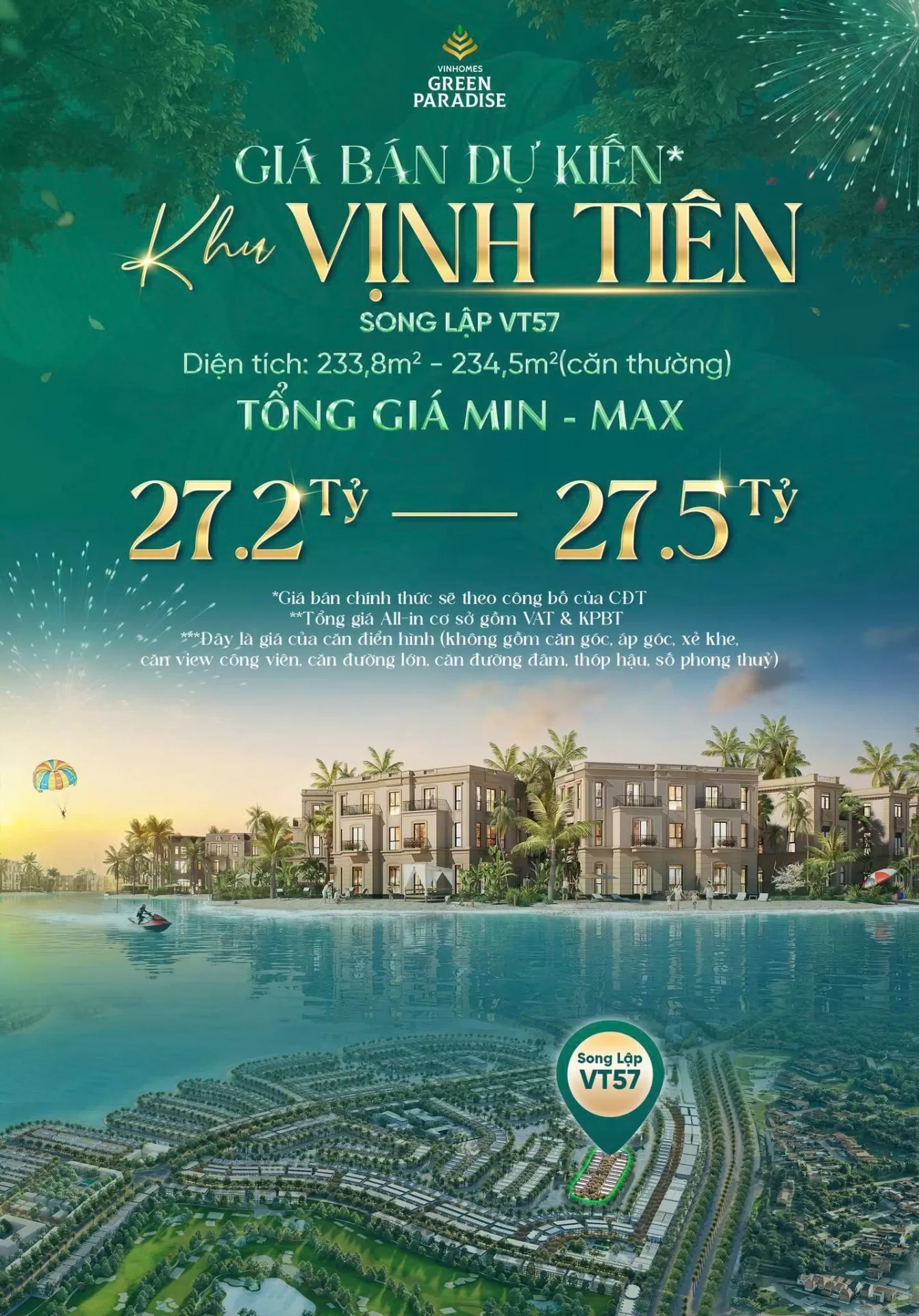 Tin vui dành cho thị trường - Bổ sung quỹ căn Song Lập & Đơn Lập Vịnh Tiên