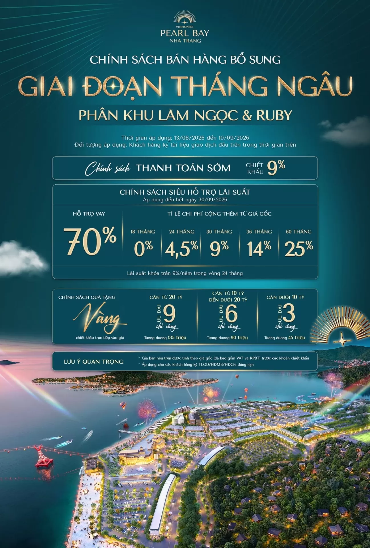 Chính sách tháng Ngâu - Ưu đãi đặc biệt tại Vinhomes Pearl Bay