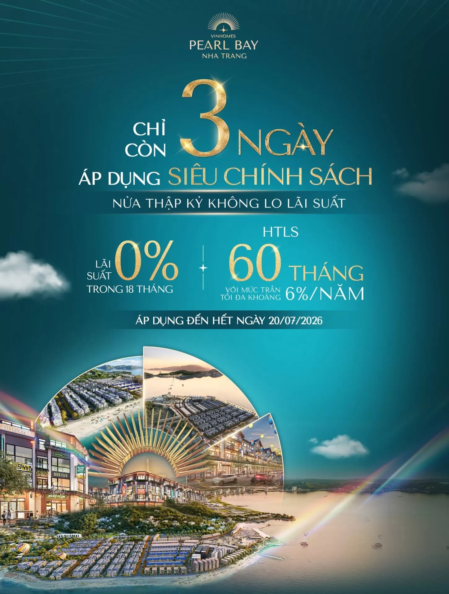 Chỉ còn 3 ngày để sử dụng đòn bẩy tài chính Vinhomes Pearl Bay với siêu chính sách