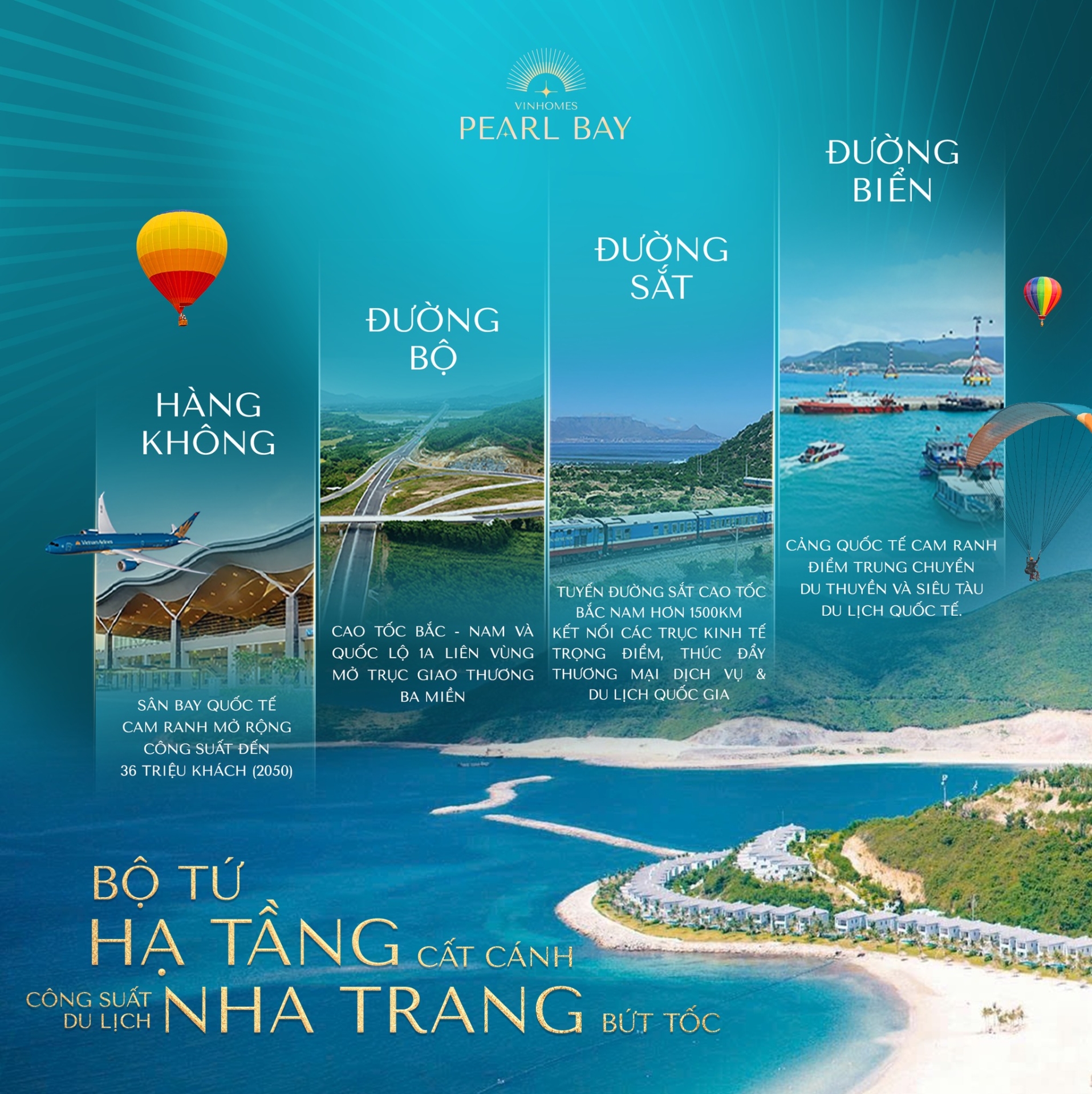 Bộ tứ hạ tầng cất cánh, công suất du lịch Nha Trang bứt tốc